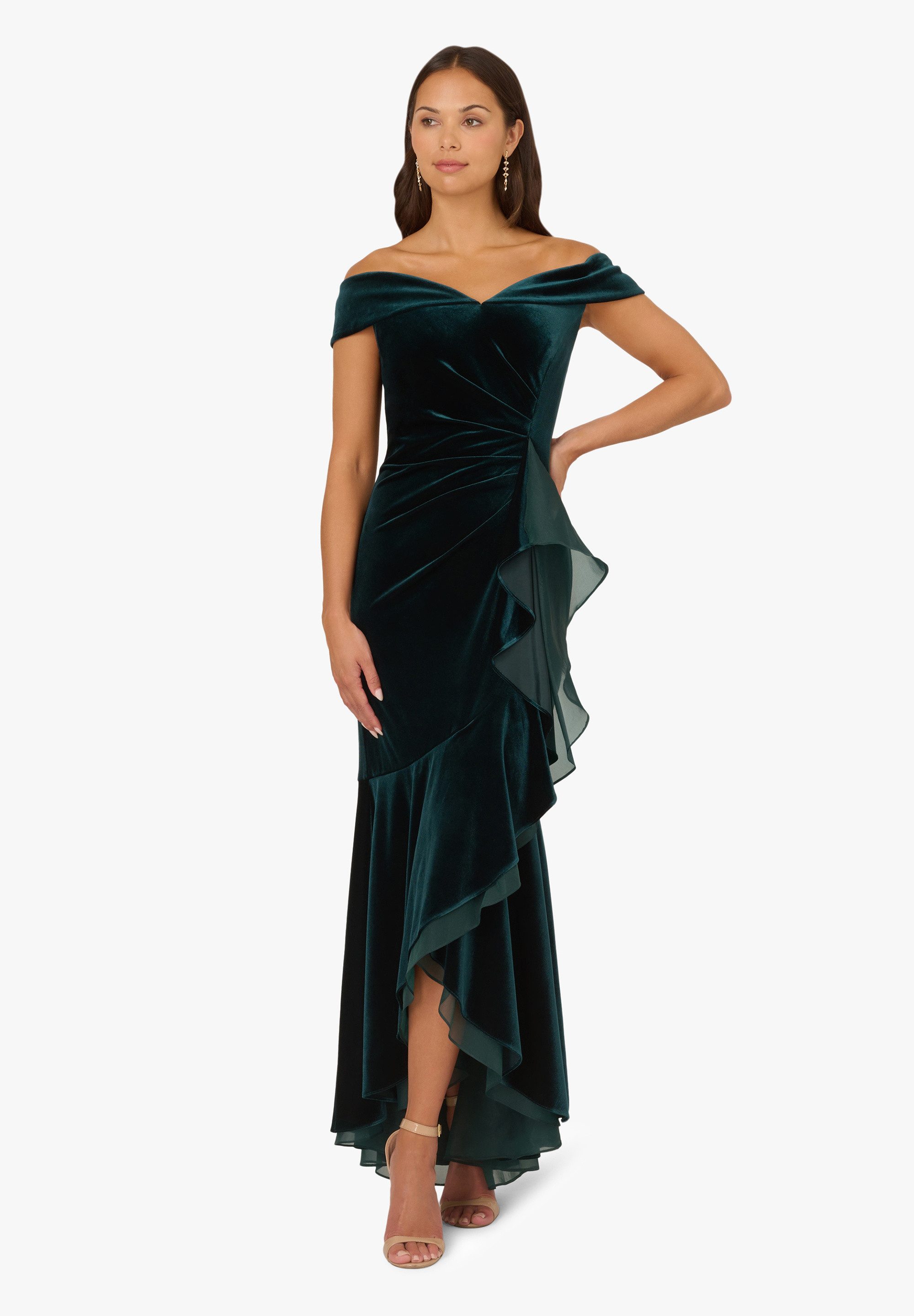 Adrianna Papell Abendkleid Velvet Off The günstig online kaufen