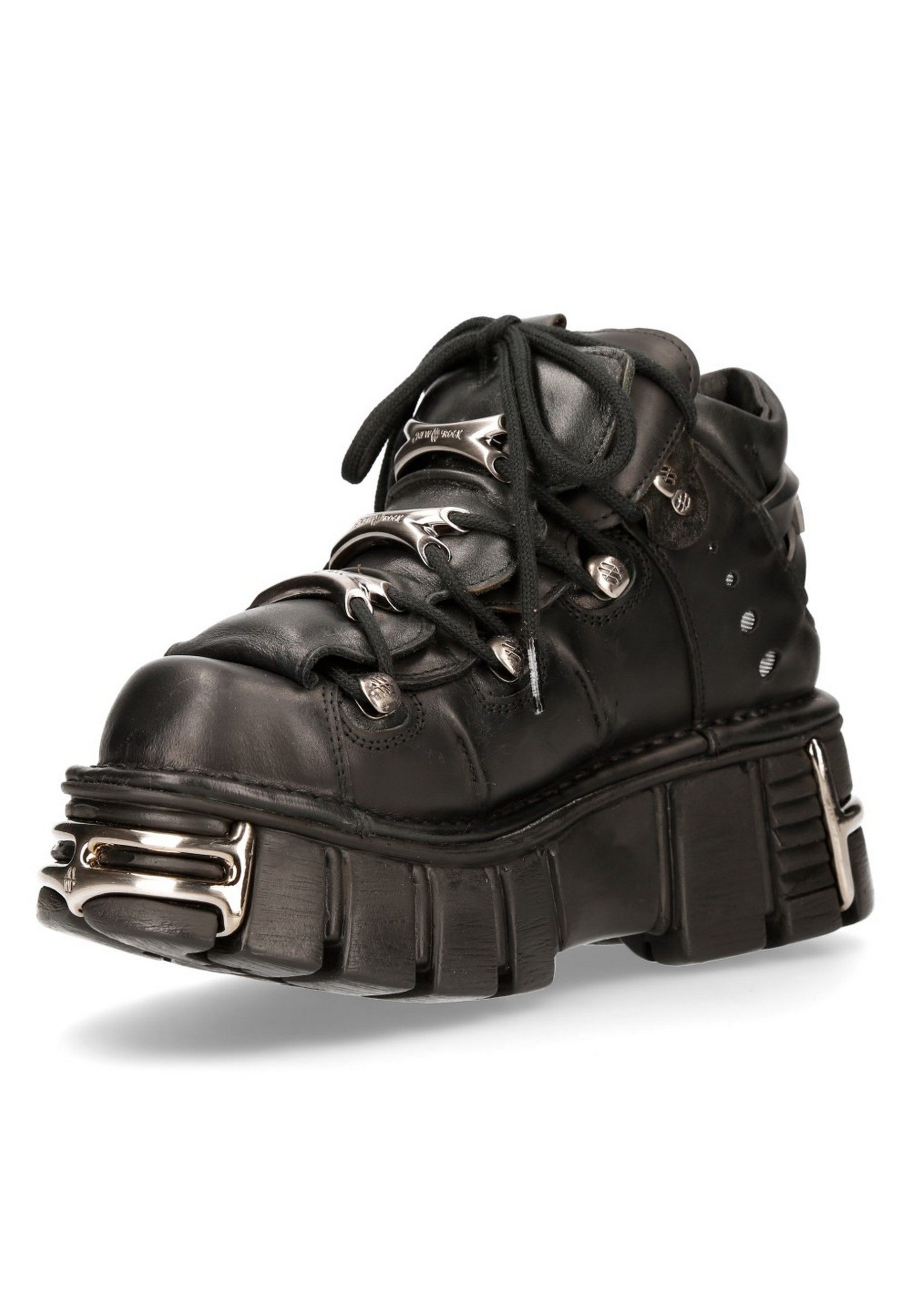 NEW ROCK M-106-S1 Plateausneaker aus echtem Rindsleder - Made in Spain günstig online kaufen