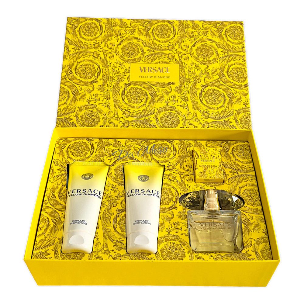 Eau de Toilette Bright Yellow Diamond Set EDT 90ml + BL 100ml +SG 100ml + EDT 5ml