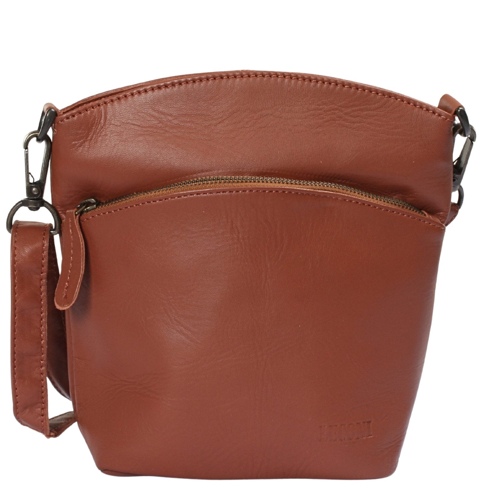LECONI Umhängetasche kleine Schultertasche Ledertasche Damen Handtasche Leder LE3049, Echt Leder - handlich & hochwertig 22x25x7cm - verstellbarer Riemen