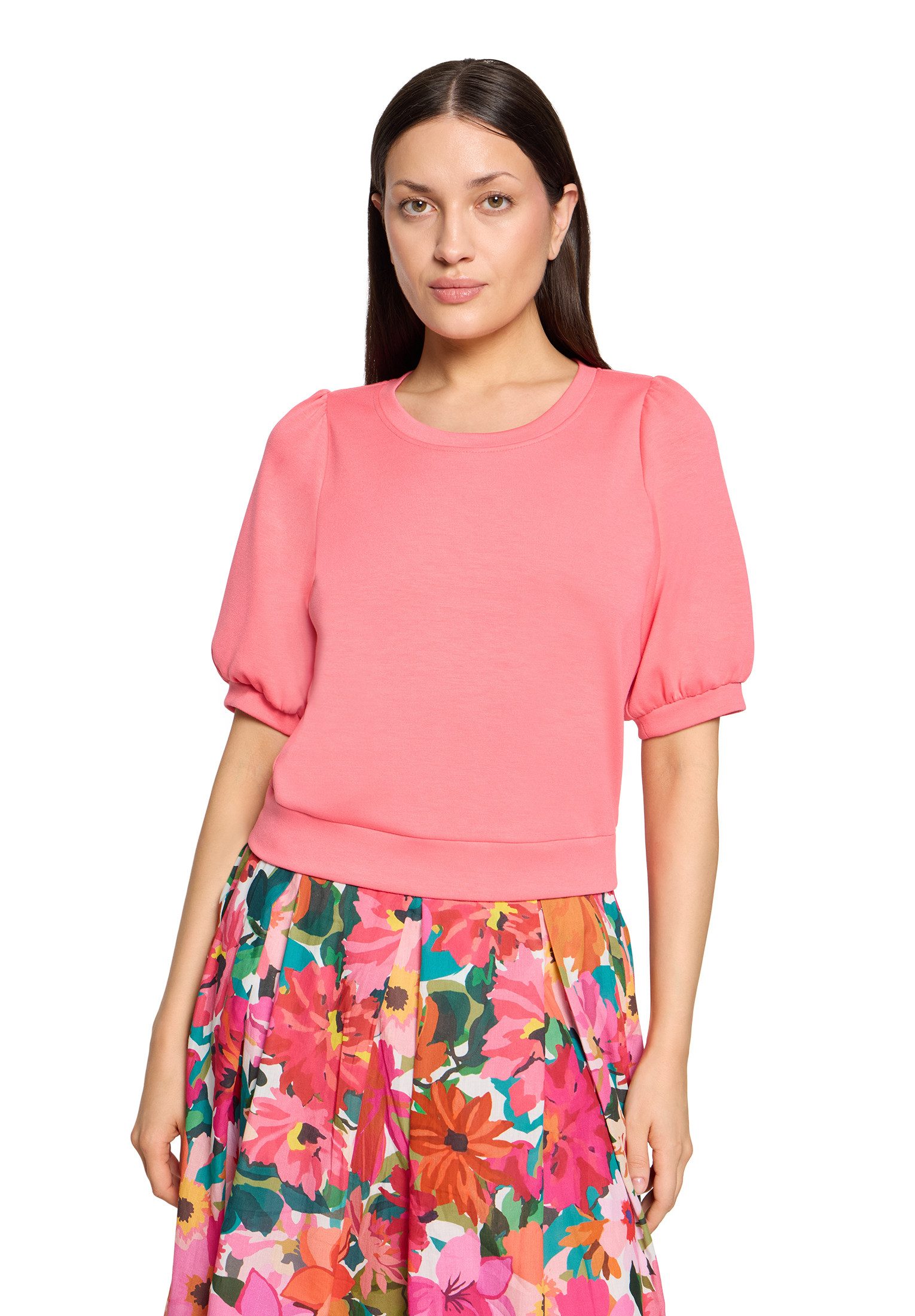 Vera Mont Kurzarmshirt Damen mit Rundhalsausschnitt (1-tlg)