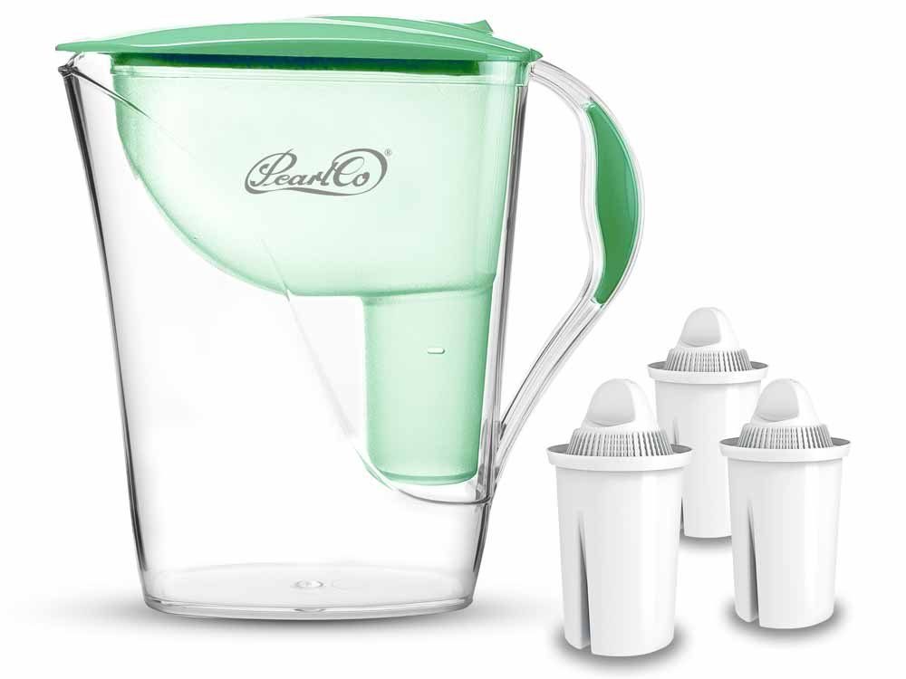 perlopur Wasserfilter PearlCo Wasserfilter Fashion Inkl. 3 Universal Filterkartuschen