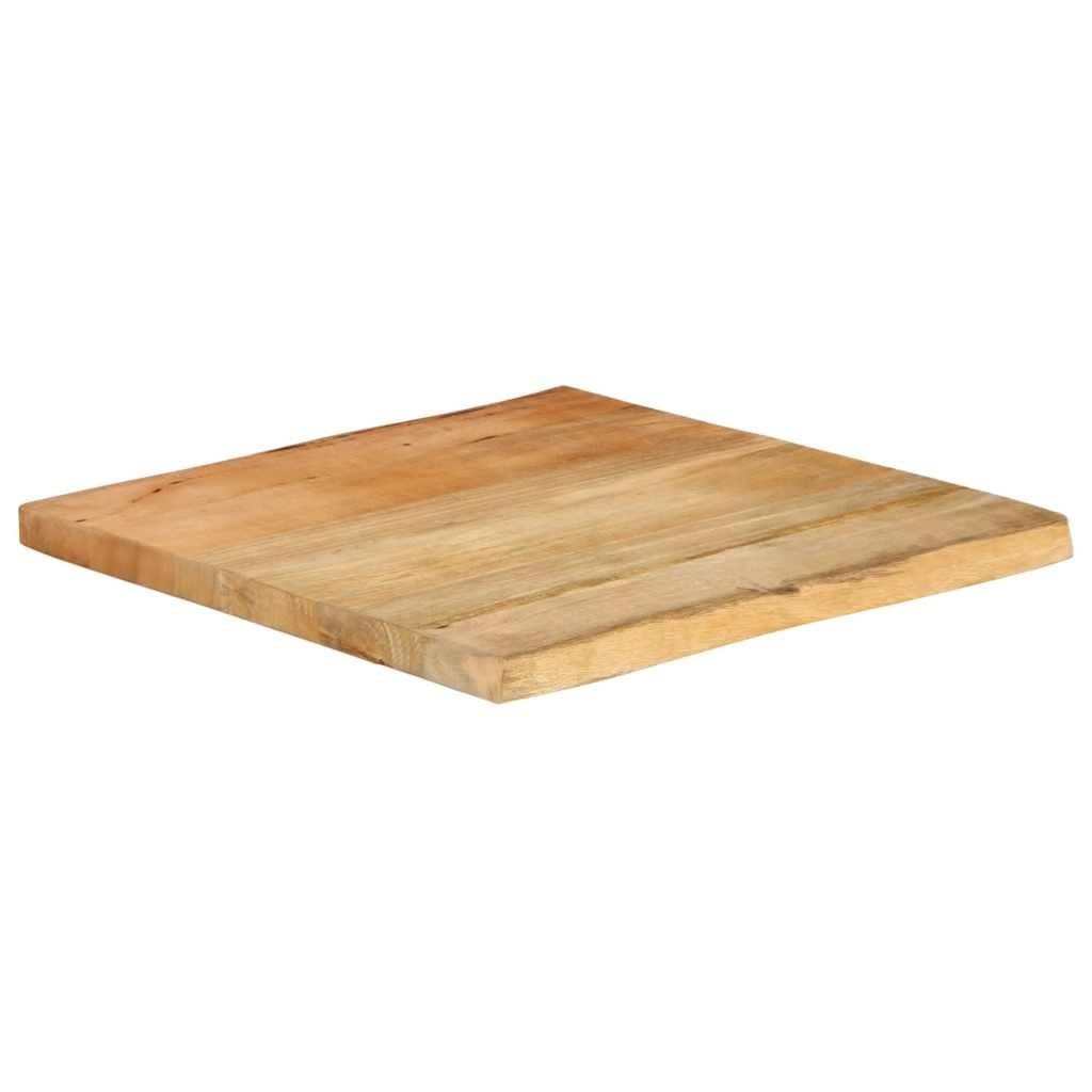 vidaXL Tischplatte Tischplatte mit Baumkante 40x40x2,5 cm Massivholz (1 St)