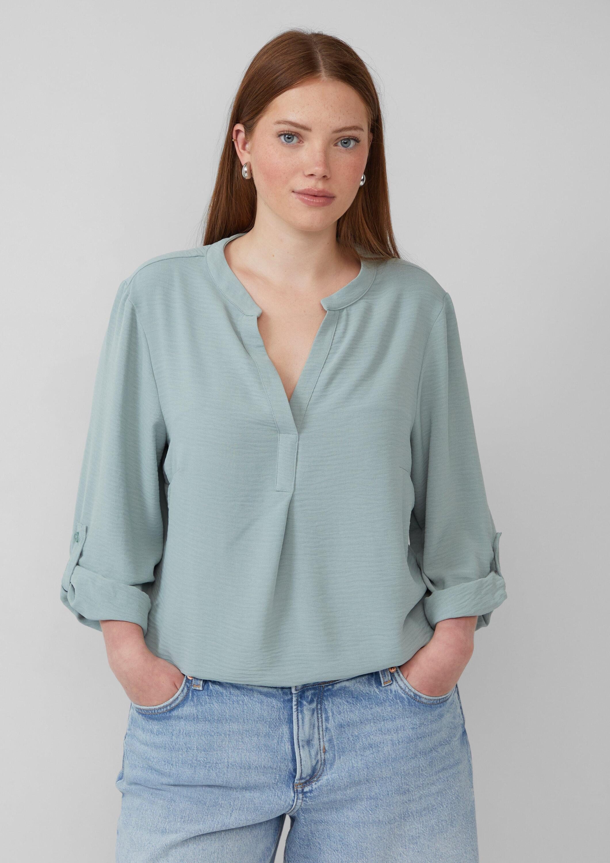 QS Langarmbluse Bluse Tunikabluse mit Ärmeln günstig online kaufen