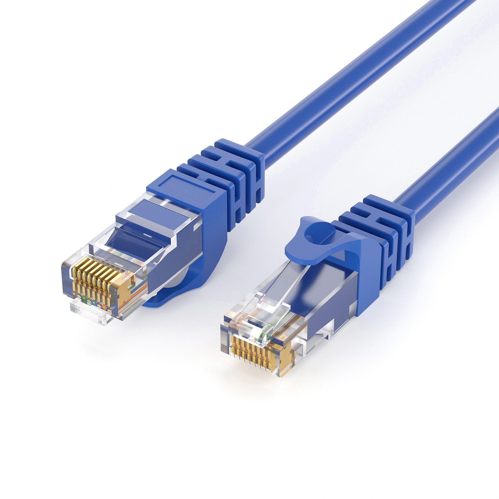 JAMEGA CAT 6 Patchkabel RJ45 Rohkabel LAN Електричний провід Ethernet Netzwerkkabel Lan кабель, CAT.6, RJ-45 Stecker (Ethernet) (200 cm)