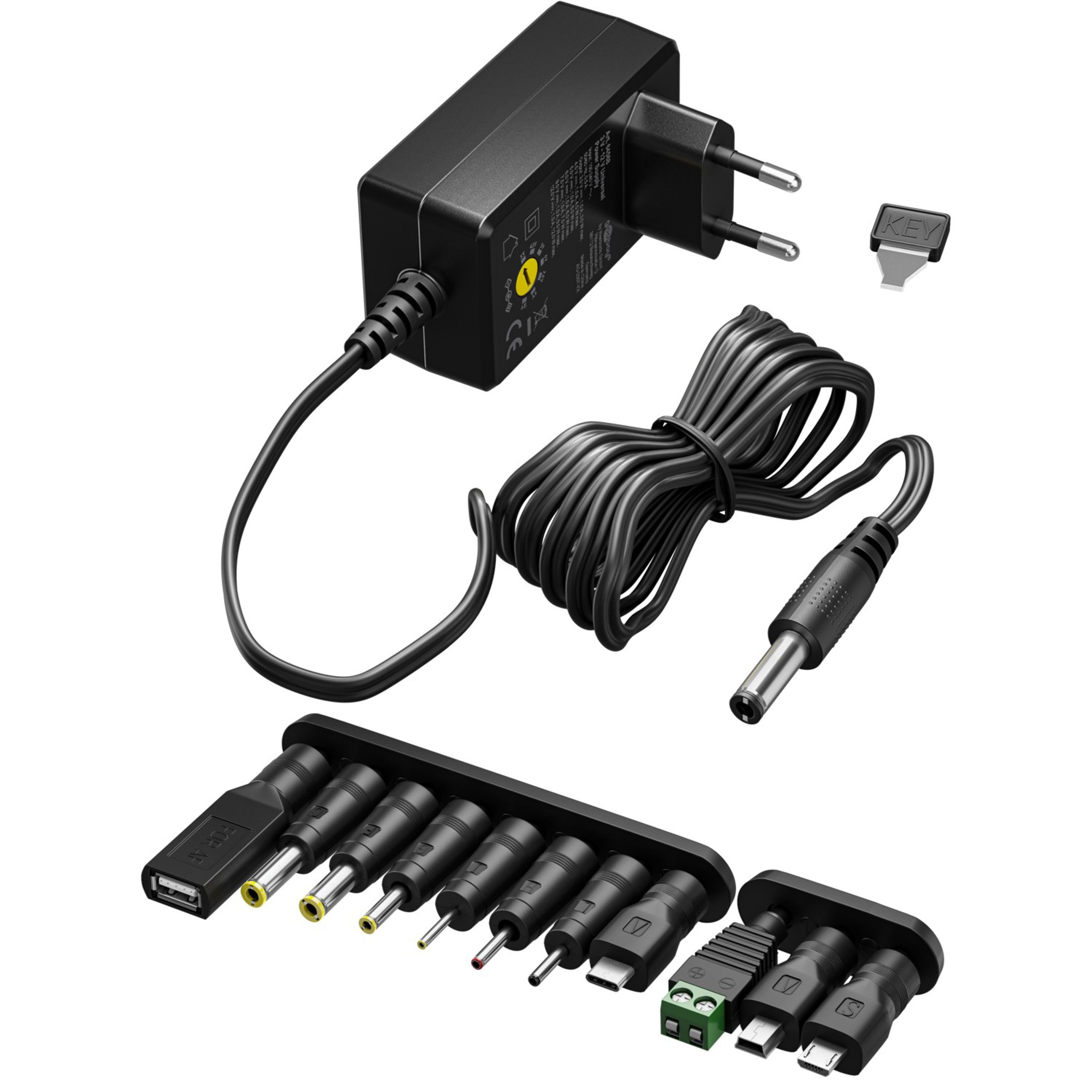 Goobay Universal-Netzteil (3 V - 12 V, max. 7,2 W / 0,6 A)
