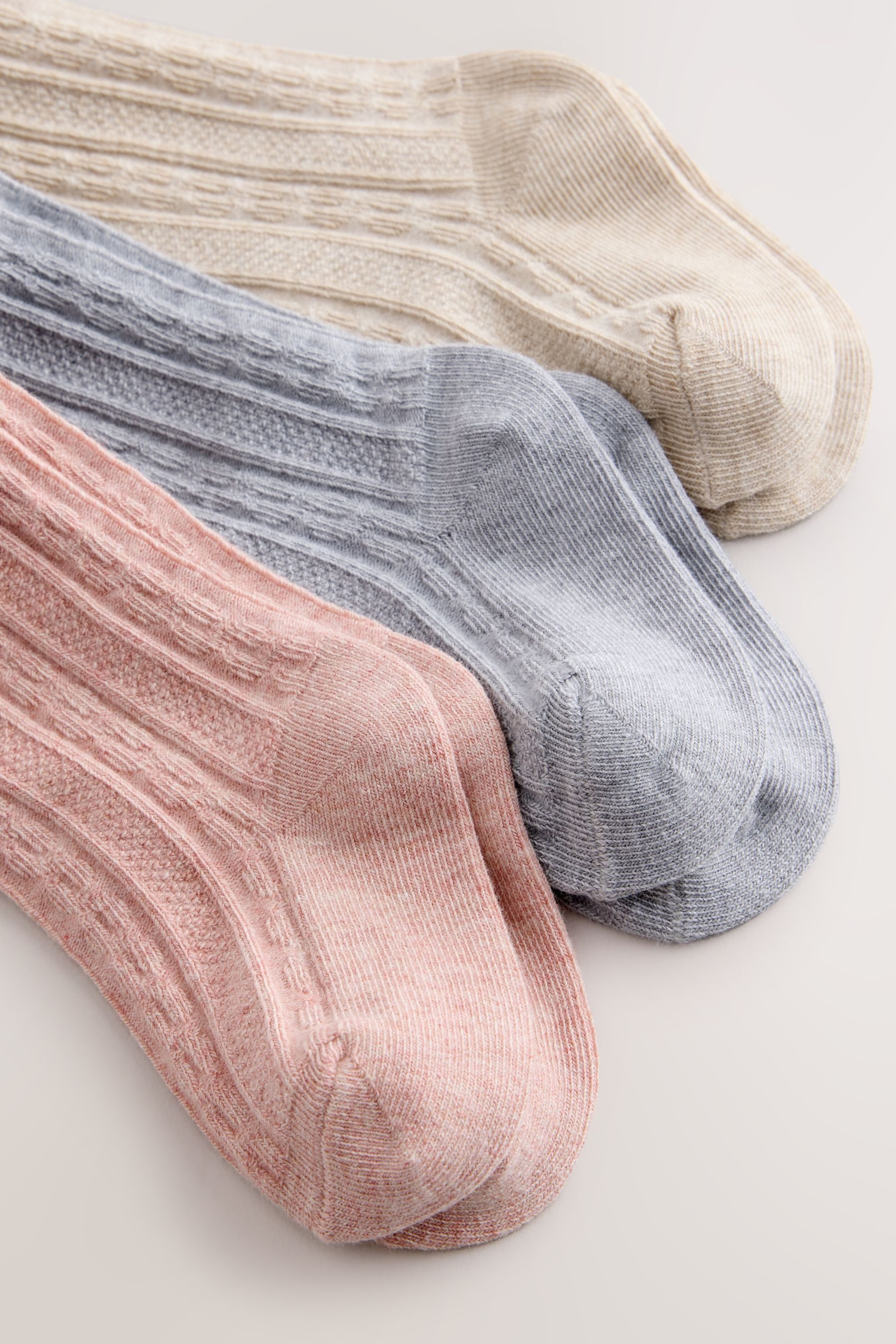 Next Strumpfhose Baby Strumpfhosen mit Zopfmuster, 3er-Pack (3 St) – Bild 2 von 5