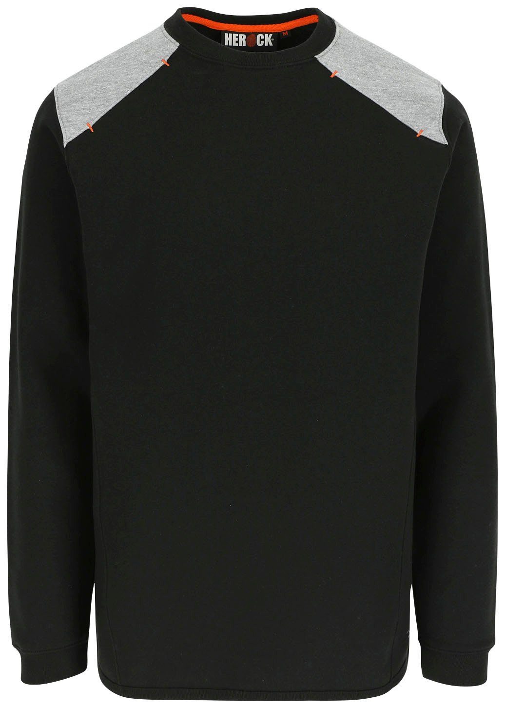 Langes Herock - schwarz Kragen Sweater Artemis Rundhalspullover - Rückenteil Rippstrick Tragegefühl weiches