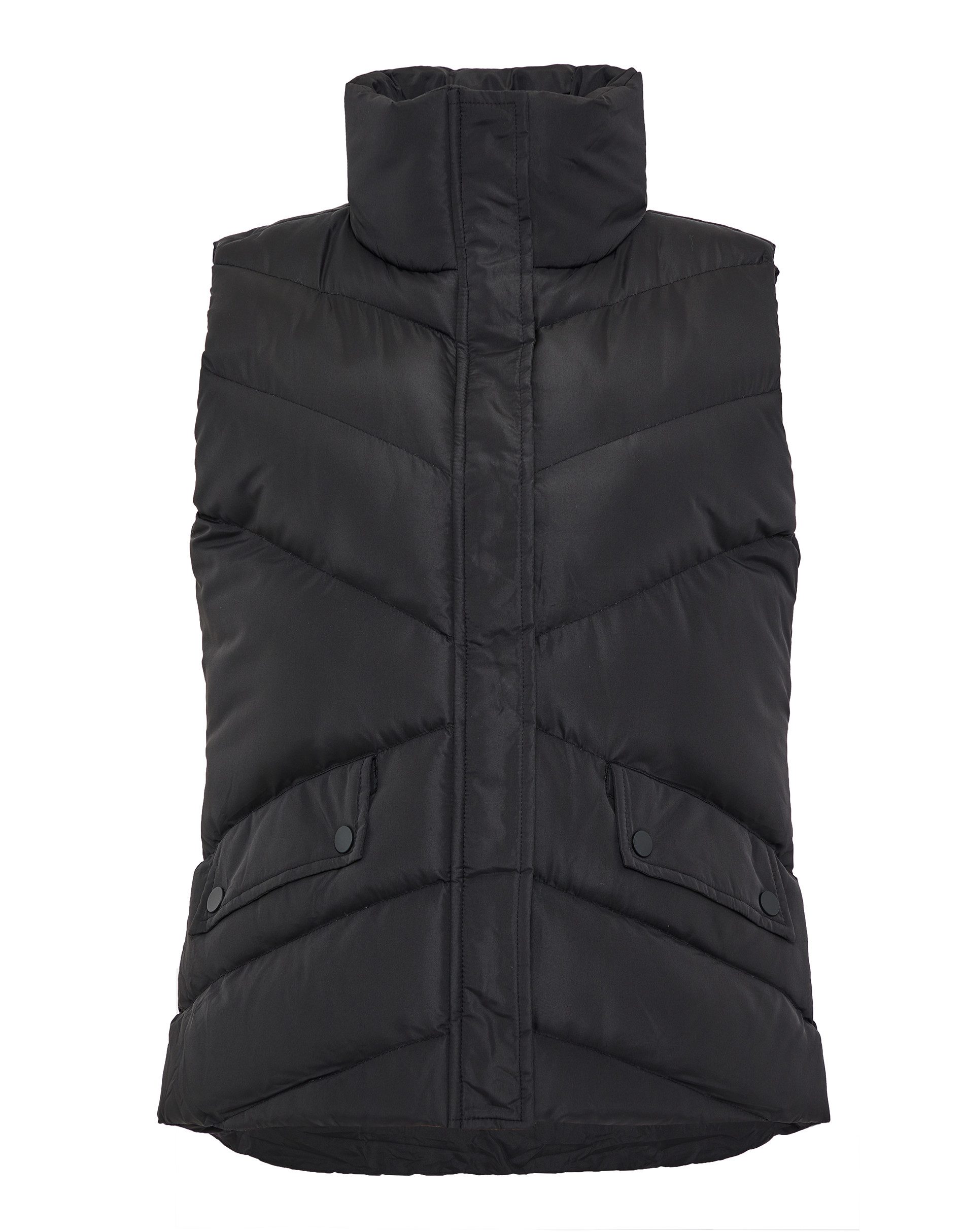 Threadbare Softshellweste THB Ladies Hazzi Quilted Gilet (1-tlg) mit hohem Kragen