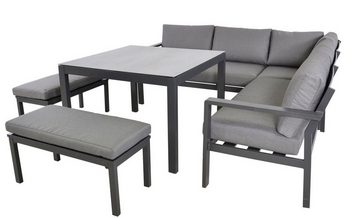 Lesli Living Gartenlounge-Set Lesli Living Eck-Dining-Set Xara 205x205cm