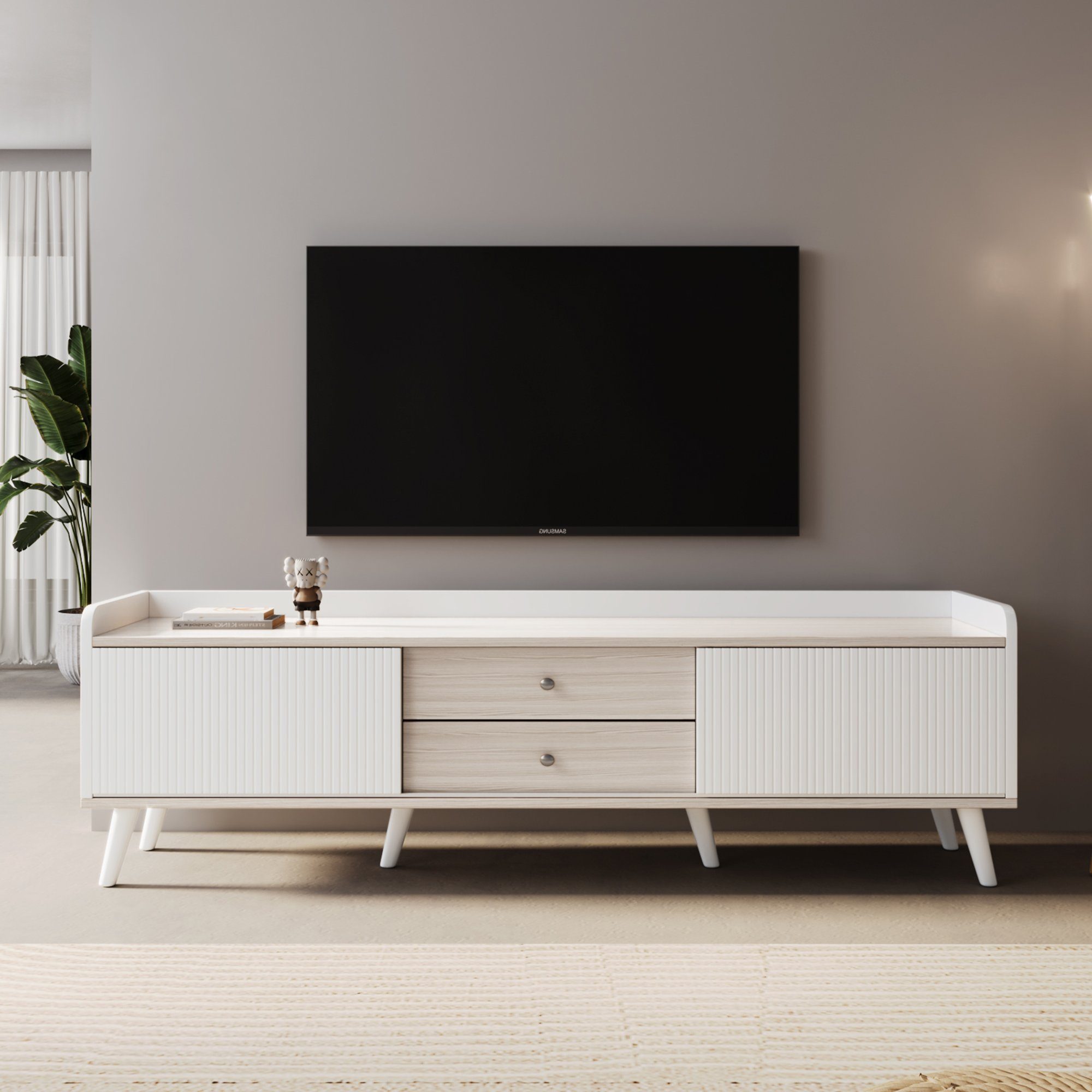 SOFTWEARY Lowboard Breite 160 cm, TV-Schrank, günstig online kaufen