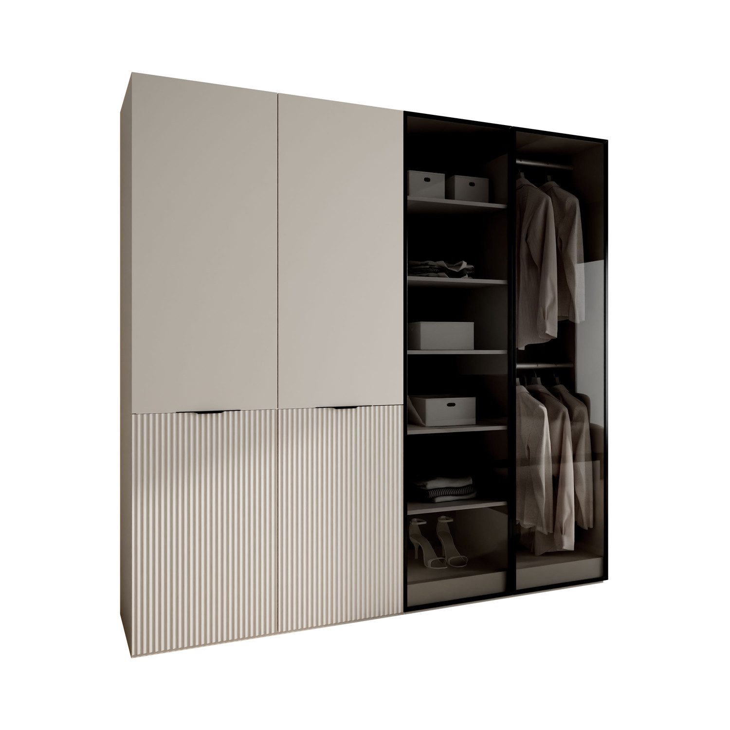 Lookway Kleiderschrank SANDBOX KASCHMIR 200 202x49x200 cm