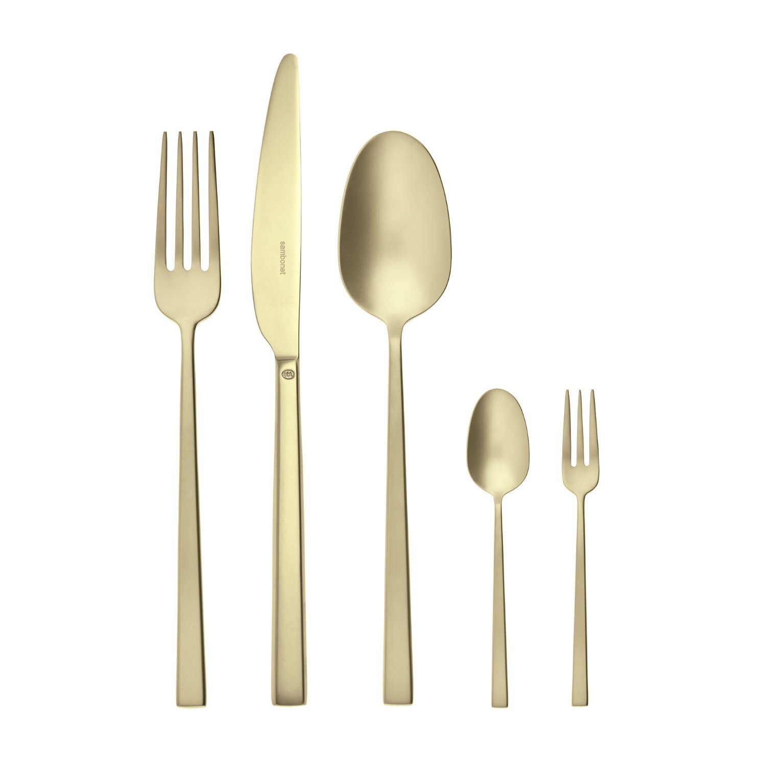 sambonet Besteck-Set Sambonet Rock Antique Besteck 60tlg. Vh. Edelst./PVD Champag.