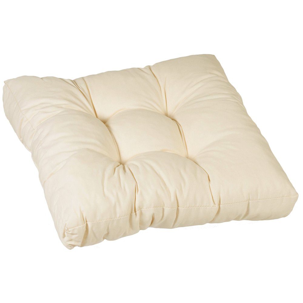 NYVI Sitzkissen Loungekissen SmartLounge - 1x Sitzkissen 80x80 cm, Auflagen für Rattan Gartenmöbel, Indoor & Outdoor