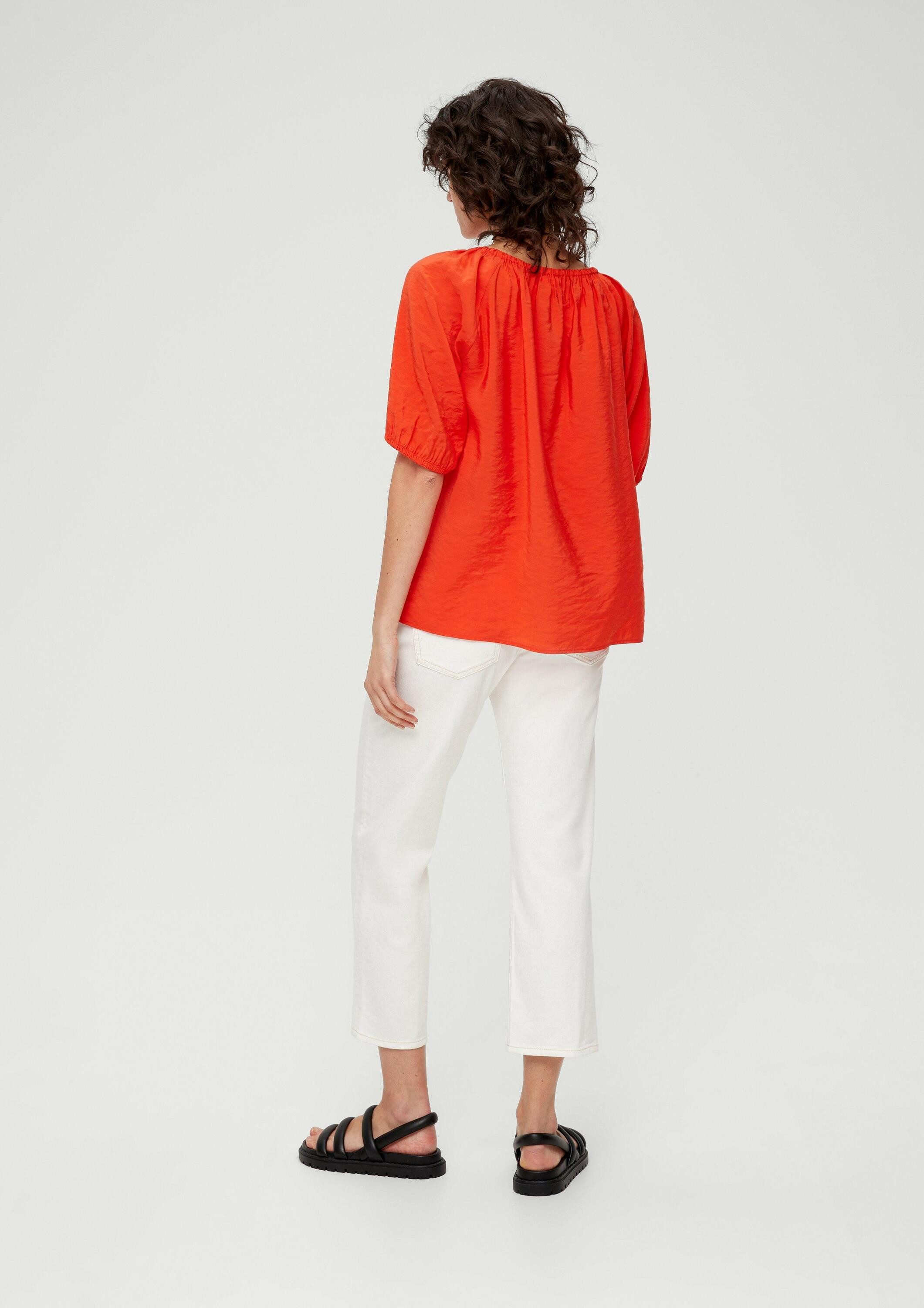 s.Oliver Kurzarmbluse Bluse Bluse aus Modalmix