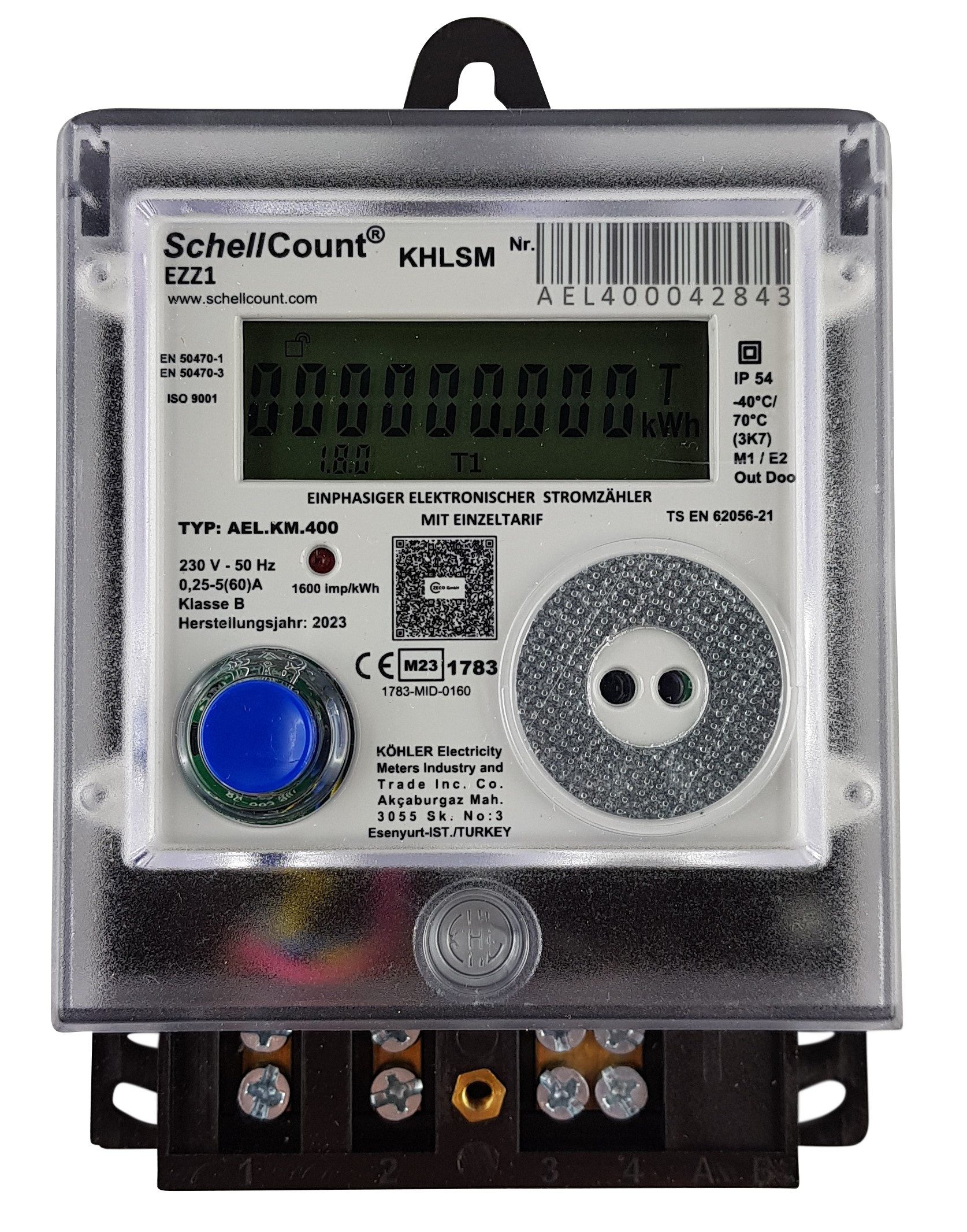 Schellcount Wechselstromzähler EZZ1 für Zählerkreuz, Zählerplatz, günstig online kaufen