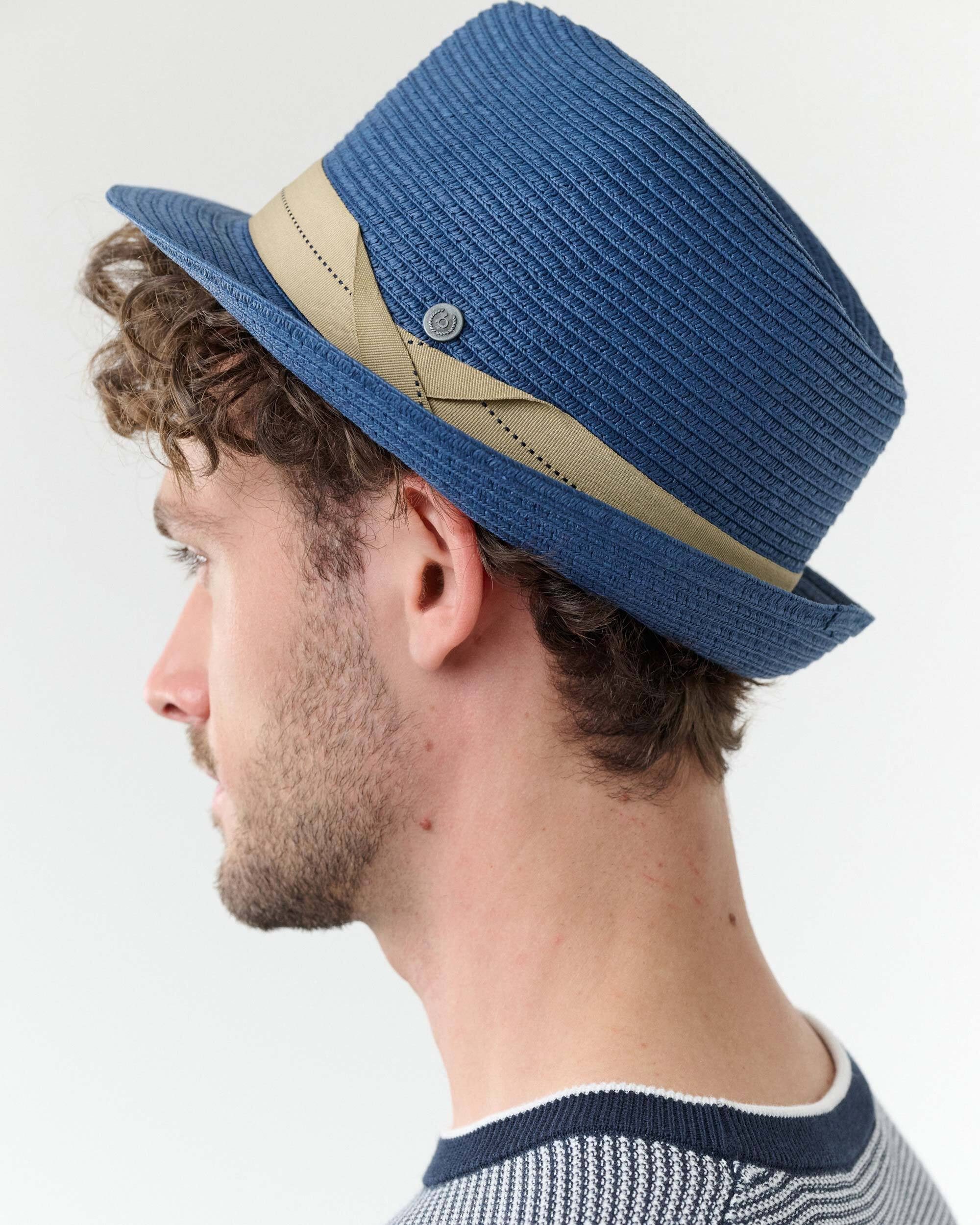 bugatti Fedora Einfarbiger bugatti Trilby für den Sommer mit breitem Hutband (keine) – Bild 5 von 5