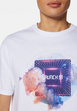 Mavi Rundhalsshirt LAUNCH 91 PRINTED TEE T-Shirt mit Druck