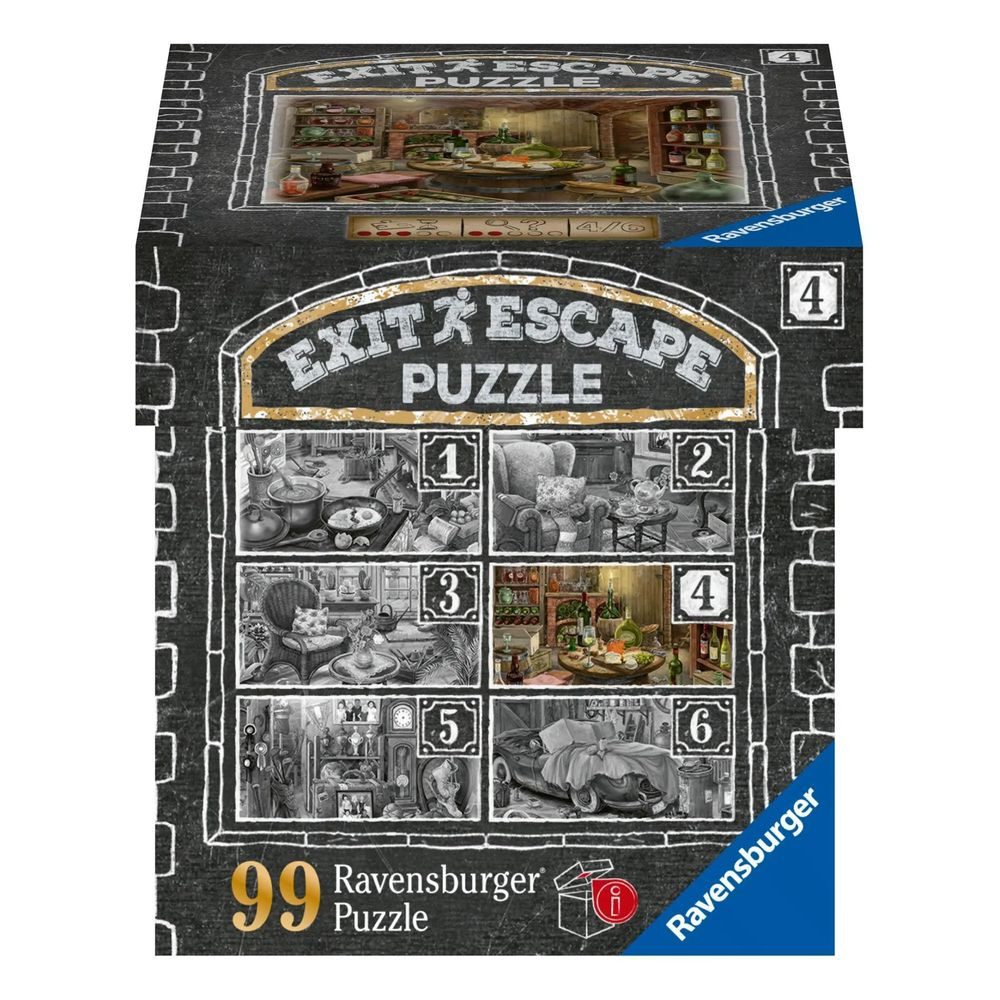 Ravensburger Puzzle Ravensburger EXIT Puzzle 16880 - Im Gutshaus Weinkeller - 99 Teile..., 99 Puzzleteile