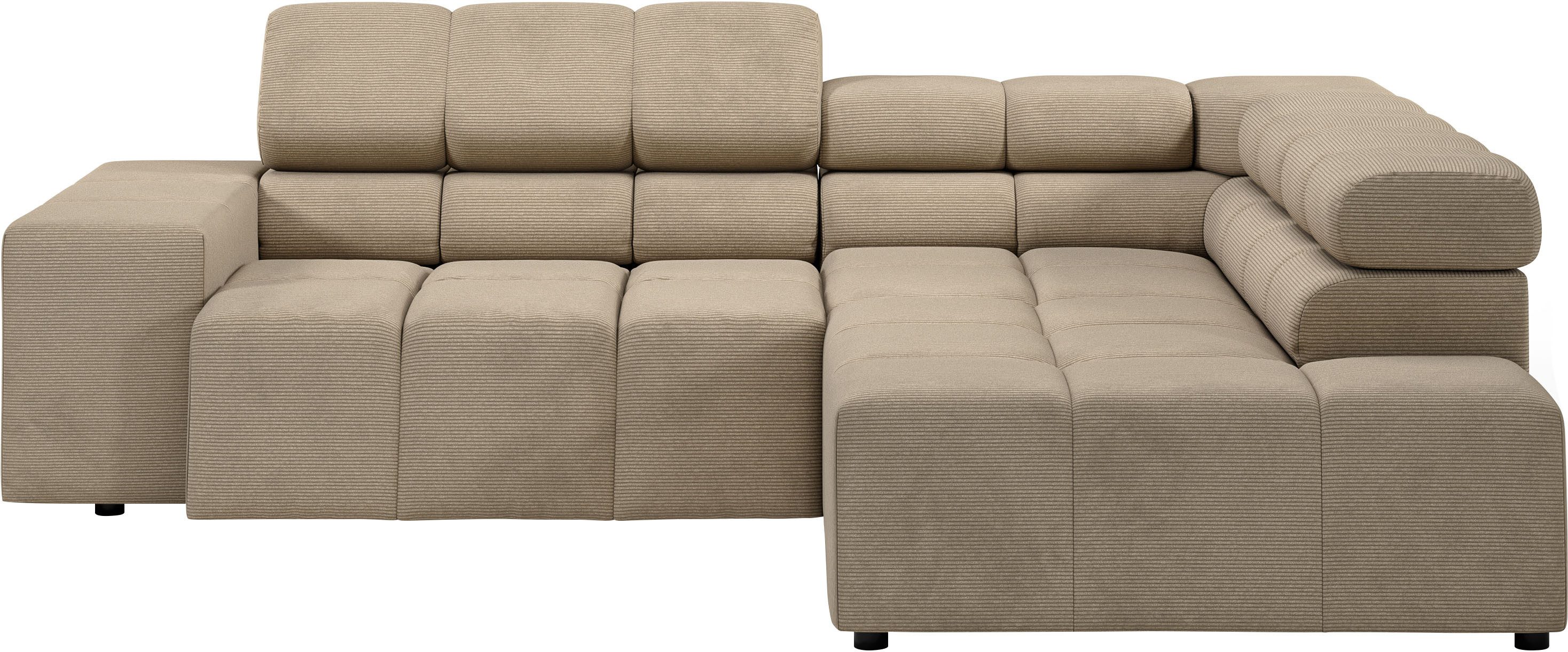INOSIGN Ecksofa Ancona, incl. Kopfteilverstellung + günstig online kaufen