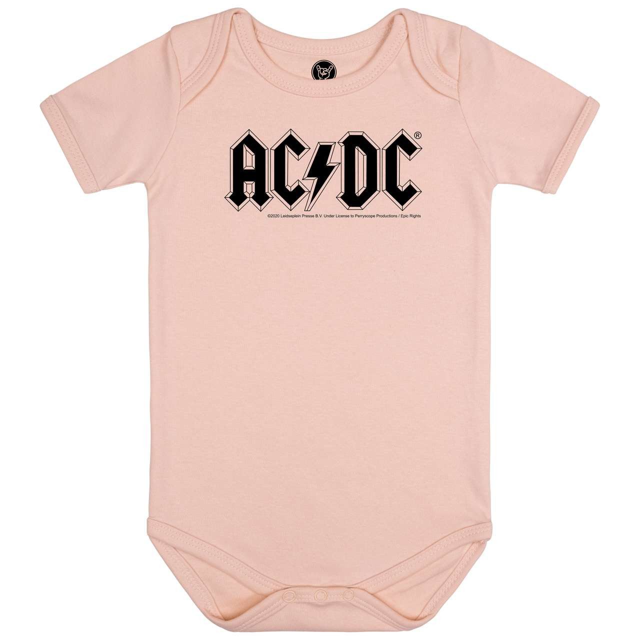 Kurzarmbody mit AC/DC (Logo) Druck für Babys