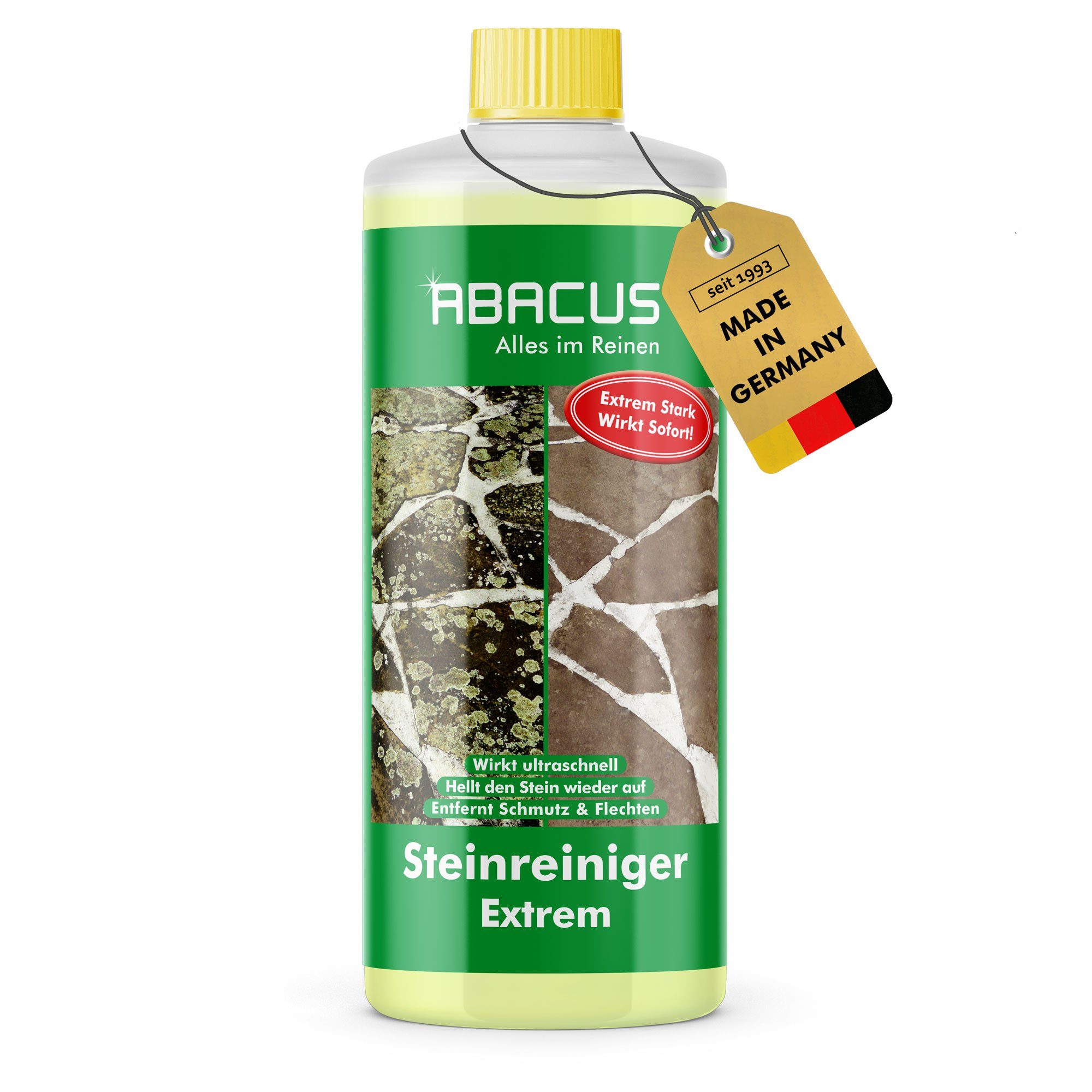 Steinreiniger Extrem, Flechtenentferner, Steinreiniger Intensiv außen Grünbelagentferner