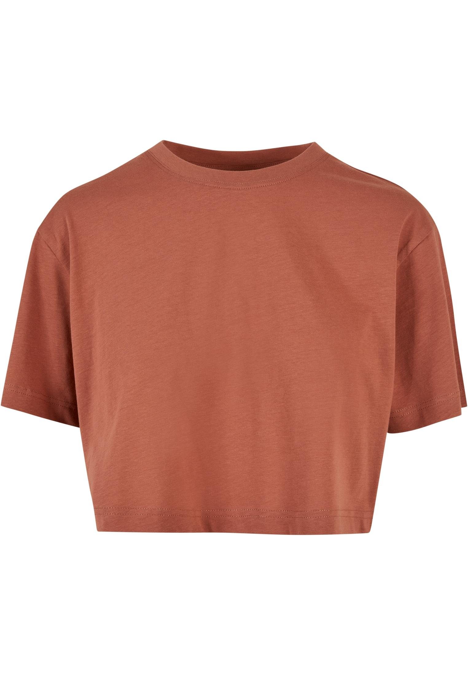 URBAN CLASSICS T-Shirt Damen Ladies Short Oversized Tee (1-tlg) terracotta