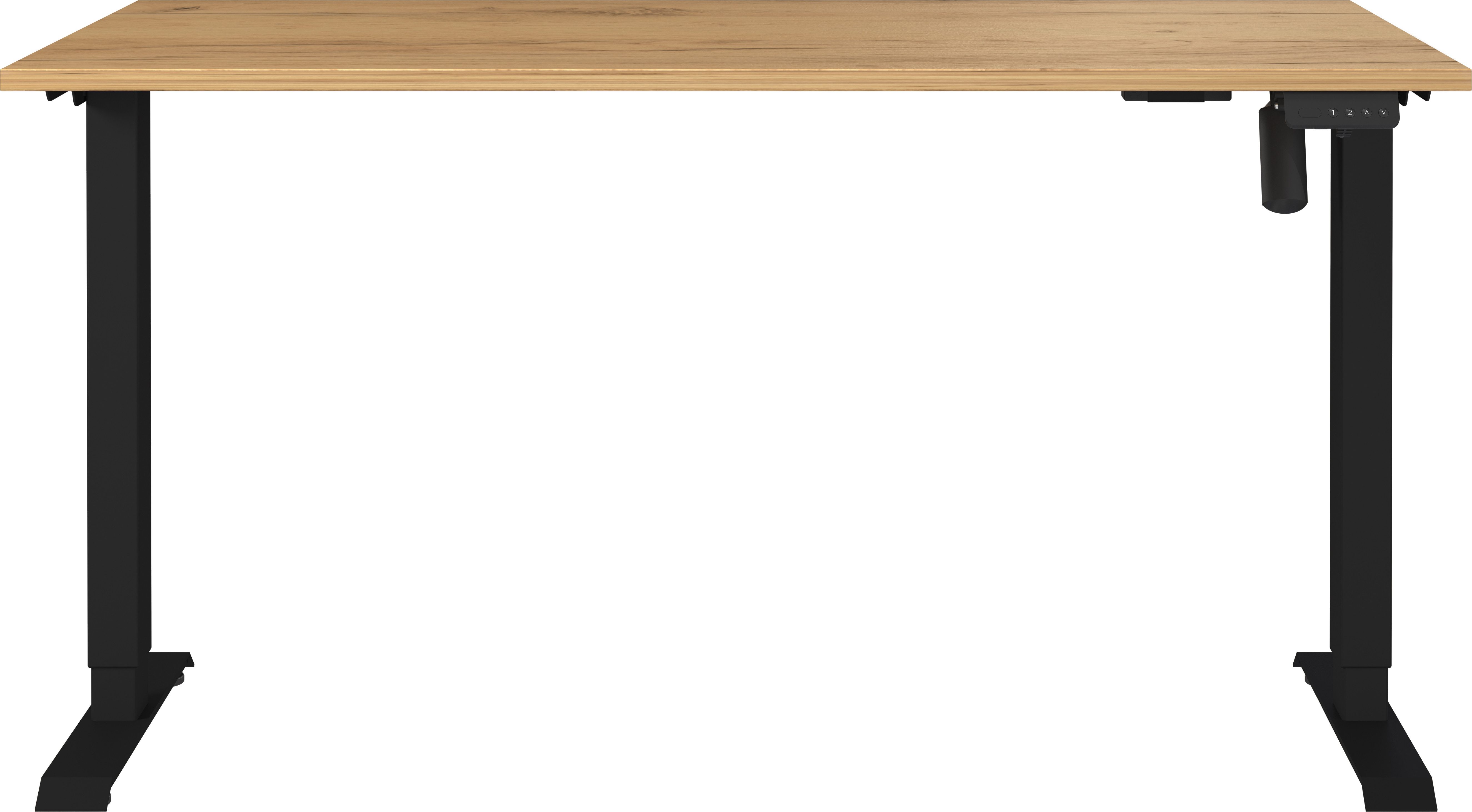 GERMANIA Schreibtisch Boras, elektrisch höhenverstellbar, Breite 120/140/16 günstig online kaufen