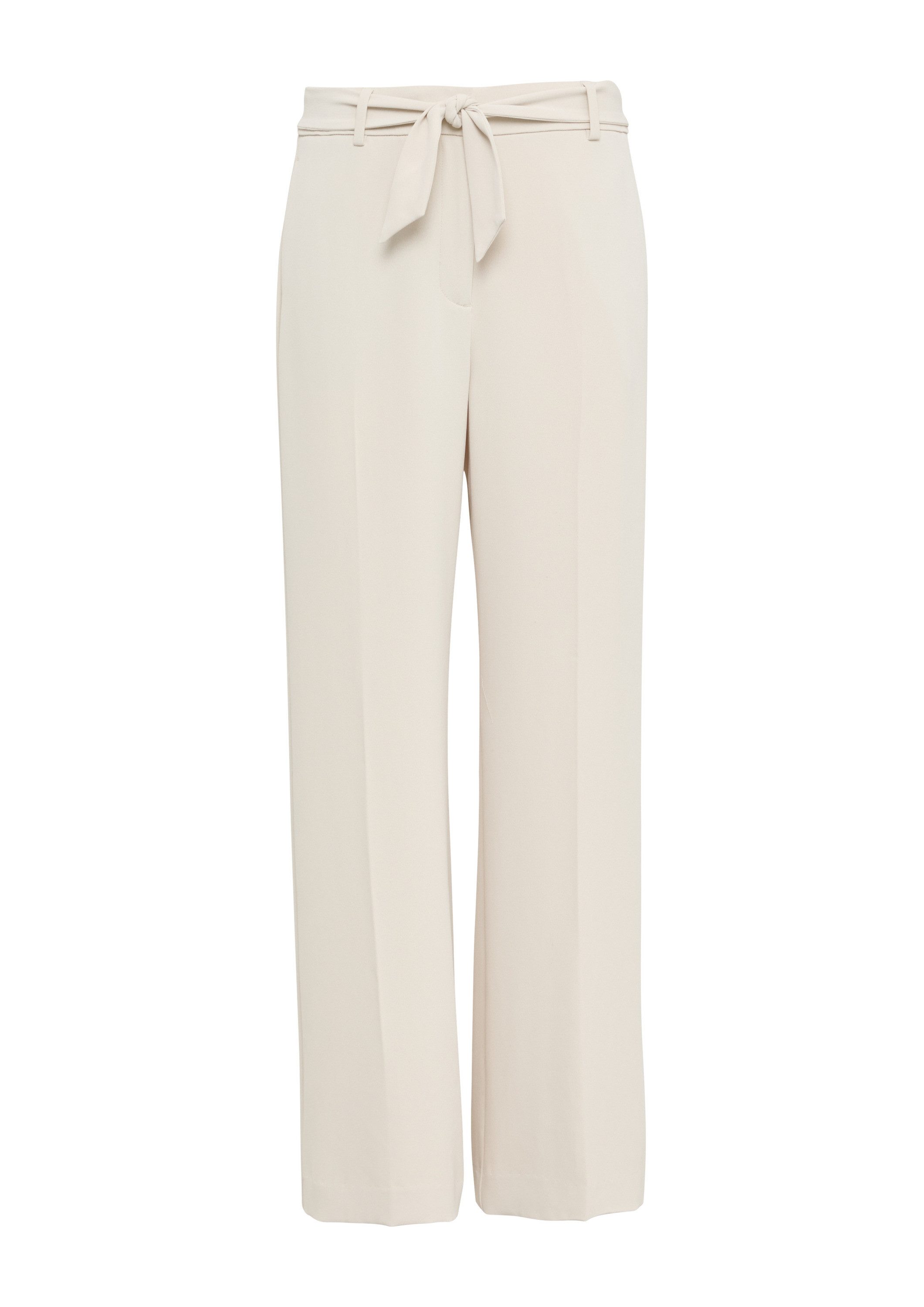 comma Chinos Hose Fließende Wide-Leg-Hose mit günstig online kaufen