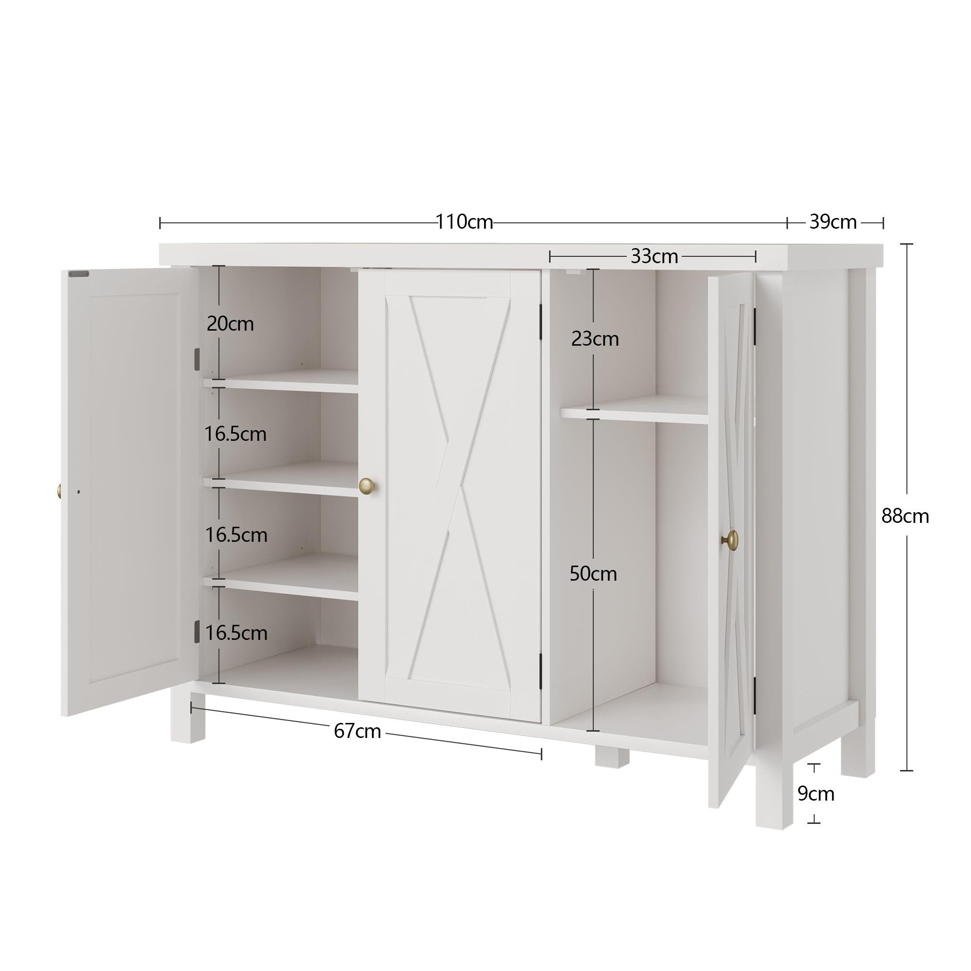 GarveeMore Schuhschrank Großer Schuhschrank mit 4 Ebenen günstig online kaufen