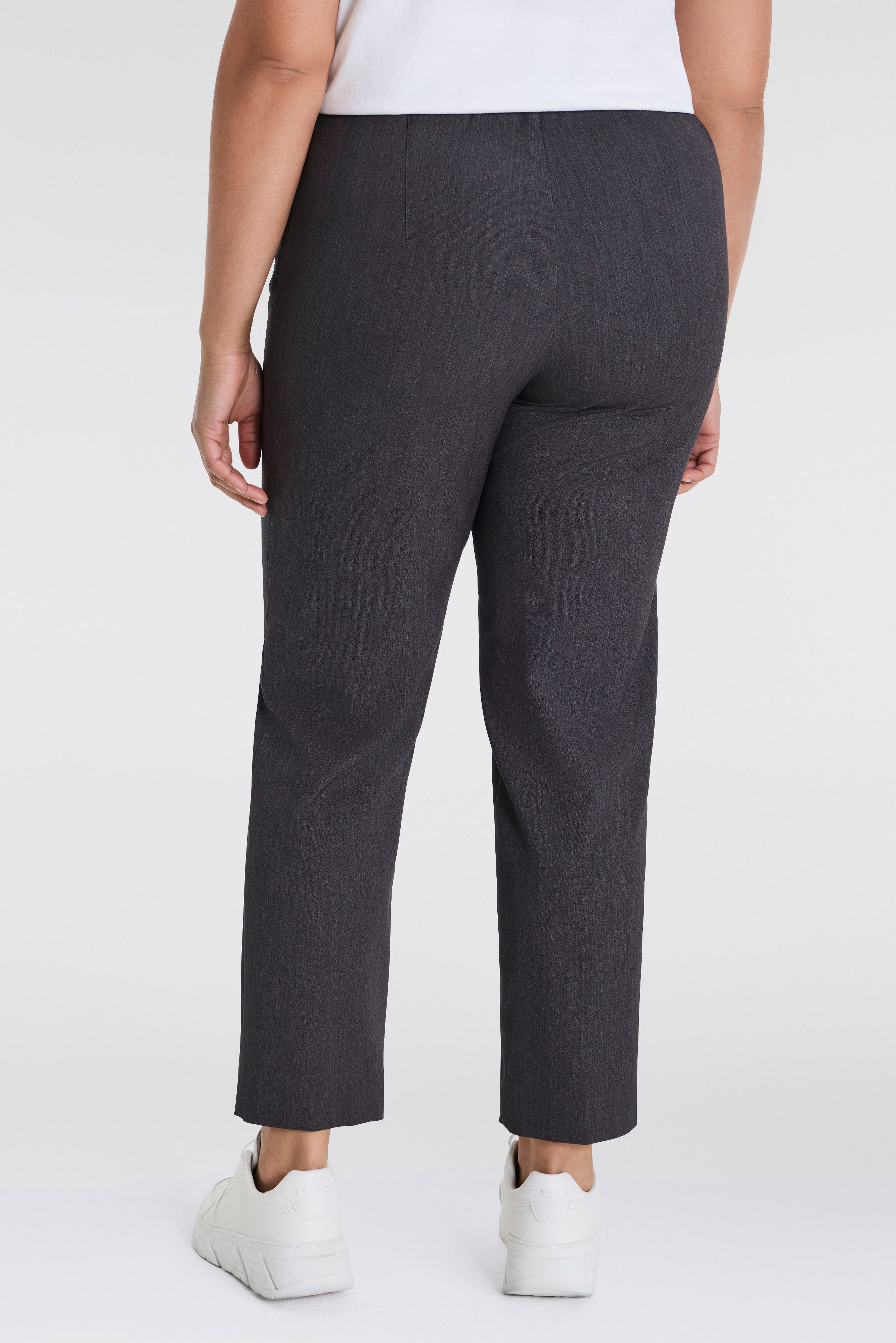 KjBRAND Schlupfhose Schlupfhose Susie in Bi-Stretch, Kammgarnoptik Sommerhose, ideal für kräftige Oberschenkel