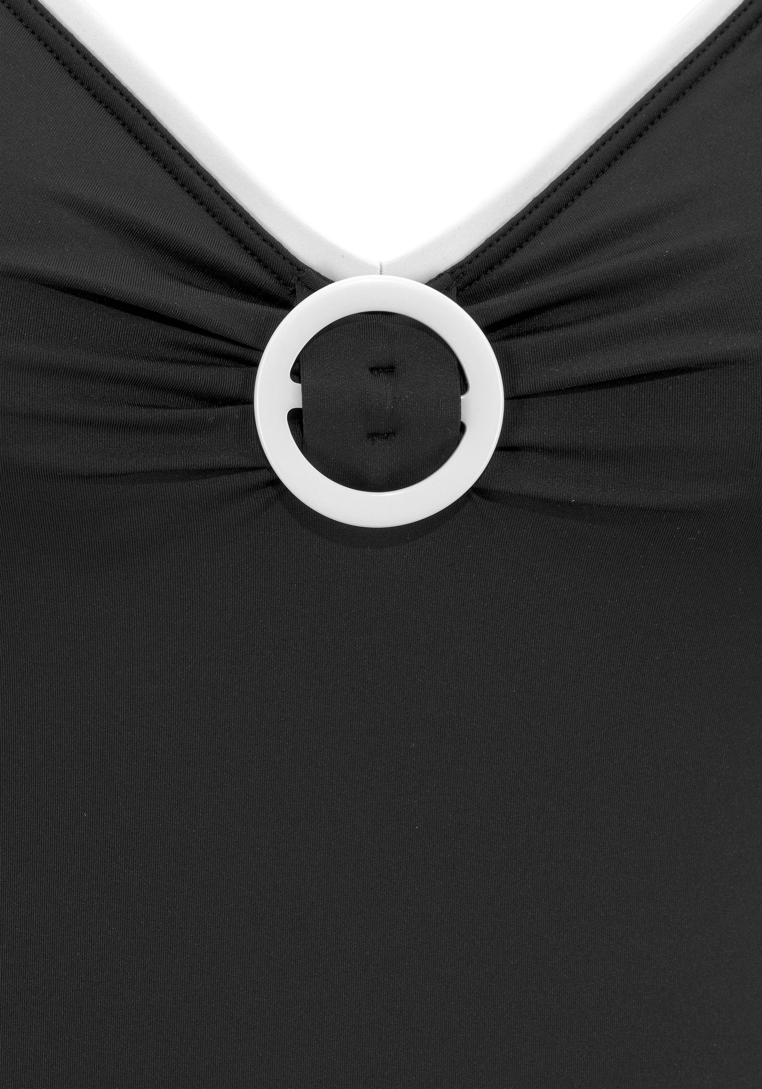 Vivance Badeanzug Lorena mit Detail vorne und kontrastfarbenem Piping