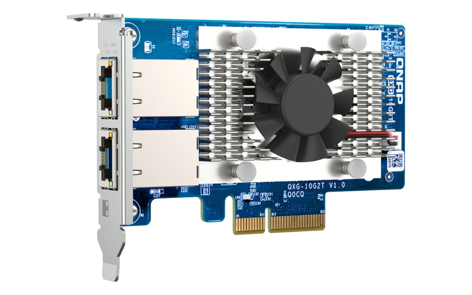 QNAP QXG-10G2T Netzwerkadapter-PCIe 10 GBE RJ45 x2 Netzwerk-Adapter