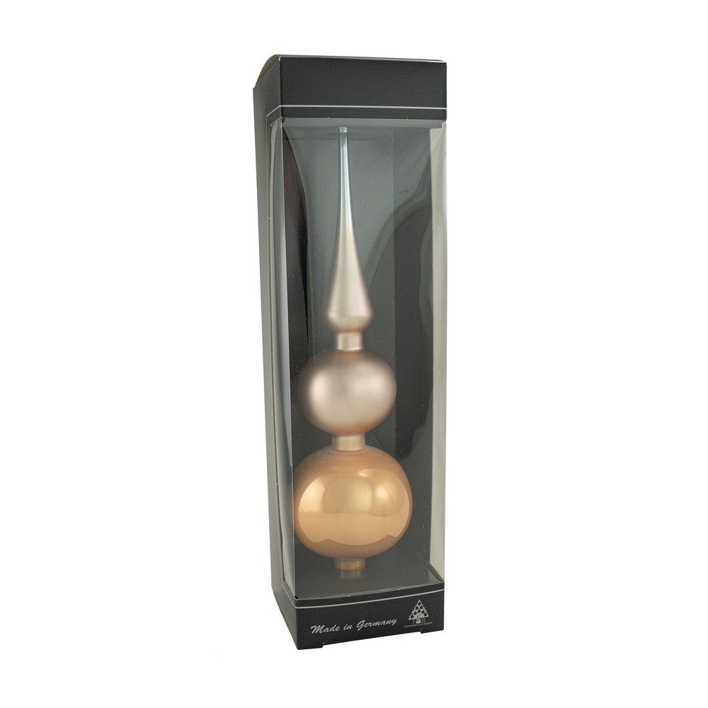 Thüringer Glasdesign Christbaumspitze Doppelspitze Behaglichkeit 31cm