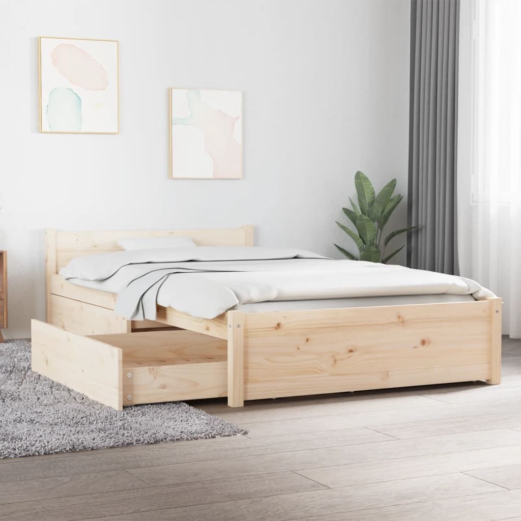 furnicato Bettgestell Bett mit Schubladen 100x200 günstig online kaufen