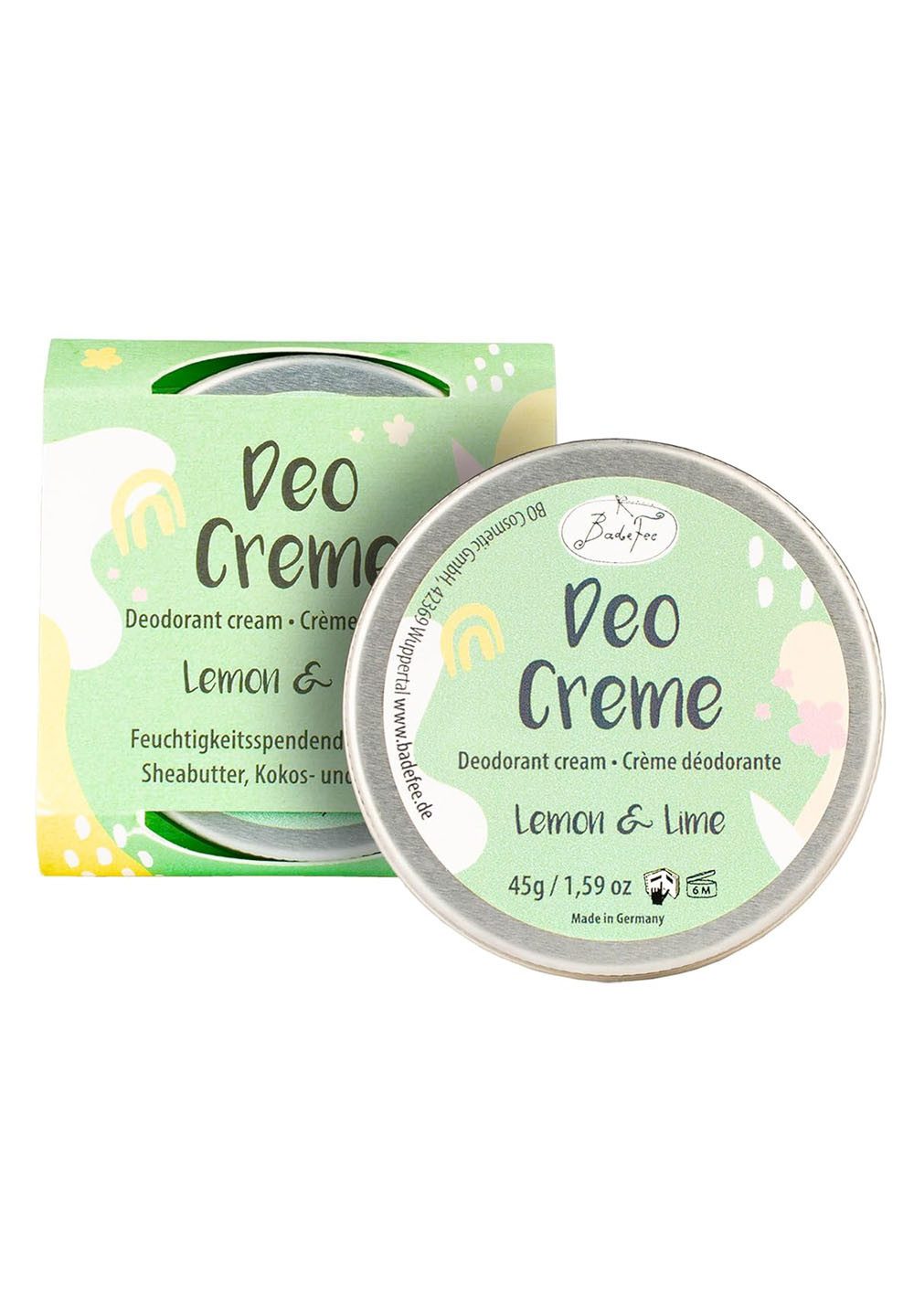 Badefee Deo-Creme Lemon & Lime, 1-tlg., Deocreme 45 ml