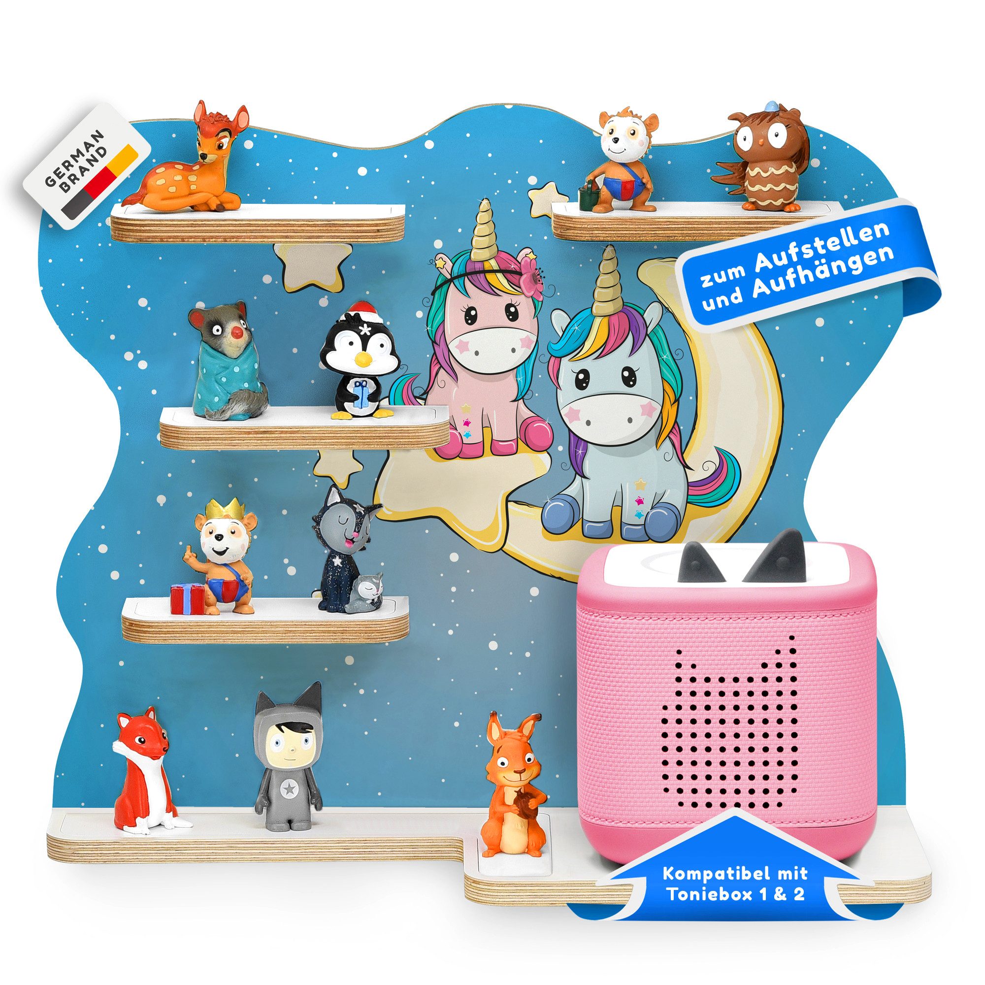 stadtecken Kinderregal mit schmalen Boden, geeignet für Toniebox 2 und ca. günstig online kaufen