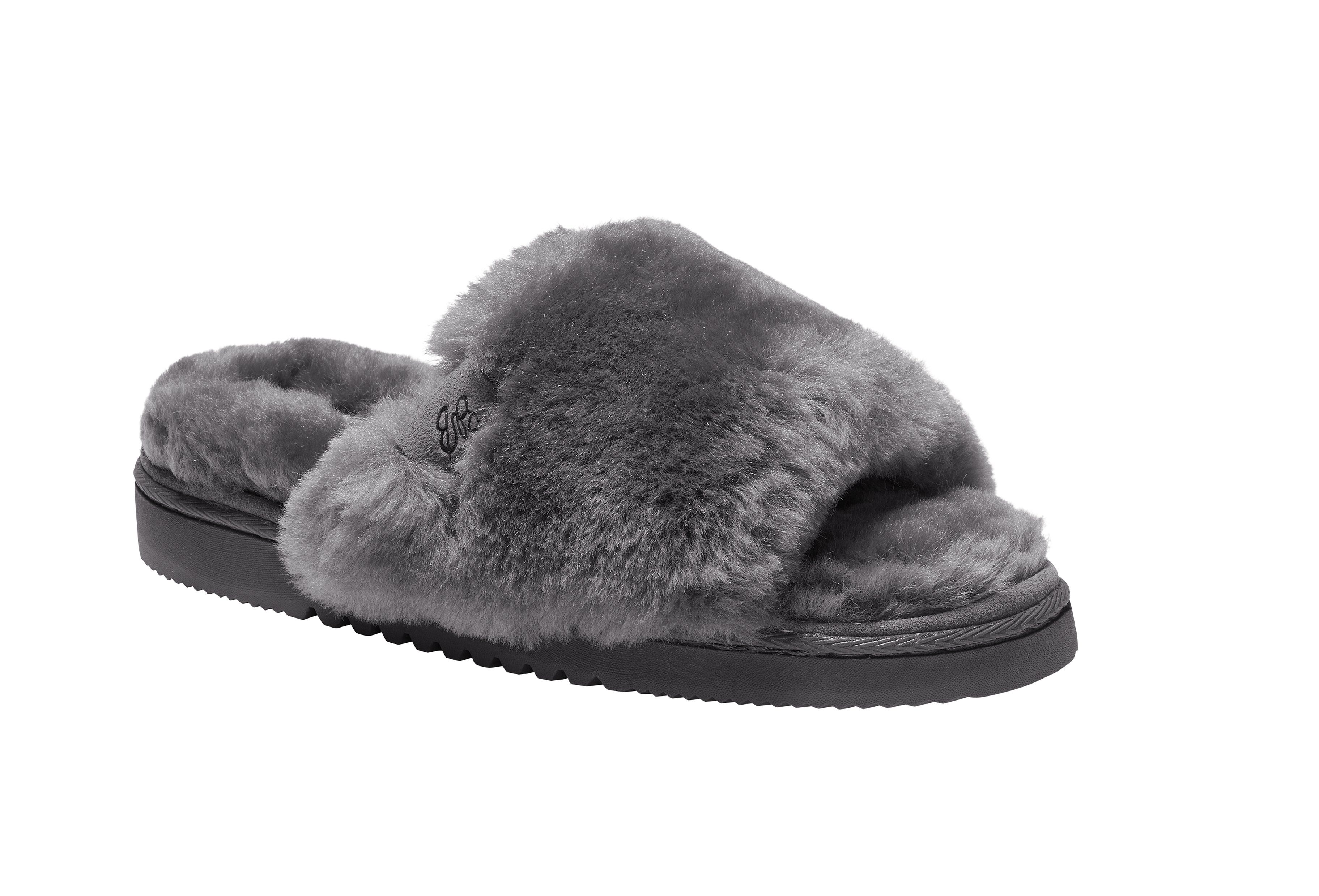 Eddie Bauer Firelight Slipper - gefüttert Hausschuh Grau