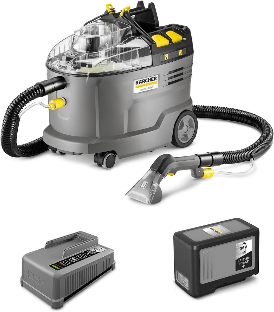 KÄRCHER Wasch-Sauger 1.101-700.0 Puzzi 9/1 BP - Für Fleckenentfernung & Polsterreinigung, 550 W