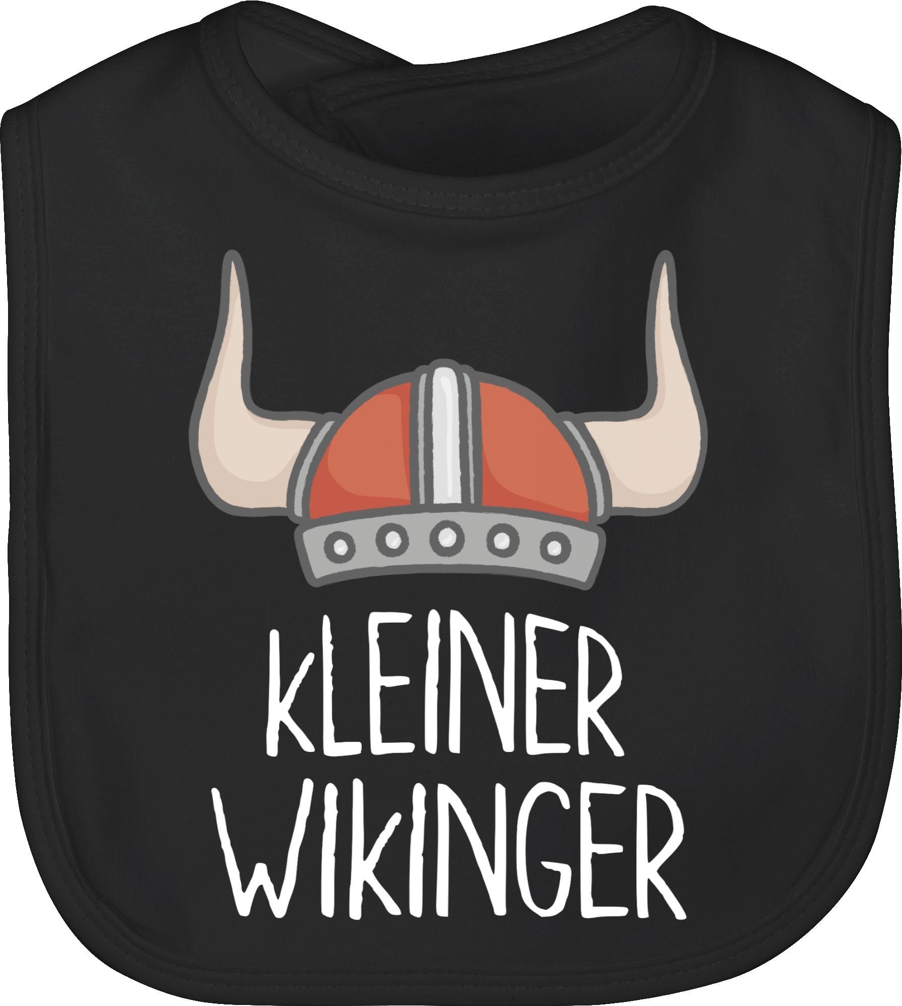 Walhalla Baby & Wikinger Schwarz Wikinger Shirtracer weiß, Lätzchen 2 kleiner