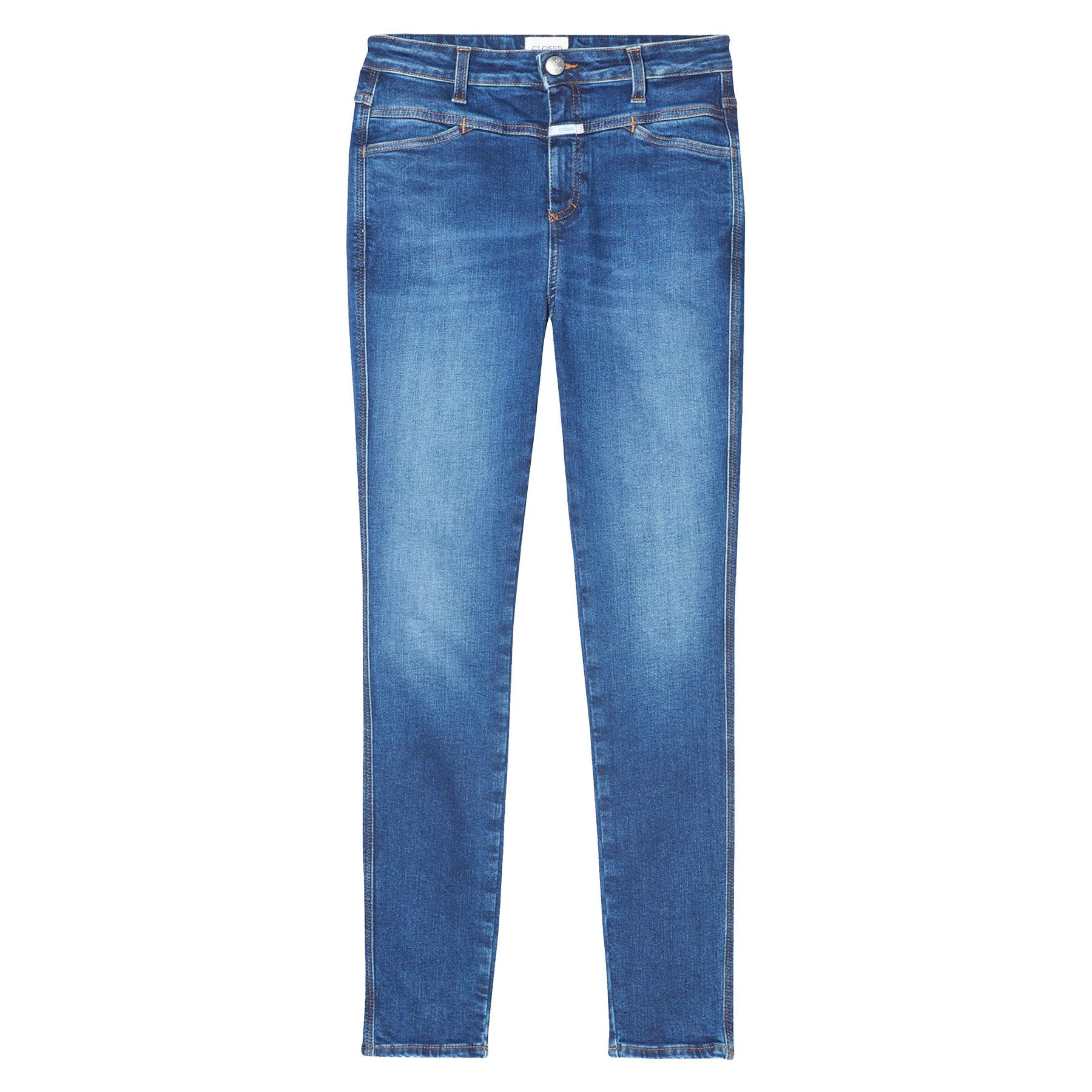 CLOSED Skinny-fit-Jeans CLOSED Jeans SKINNY PUSHER High Waist Kurz - Blau