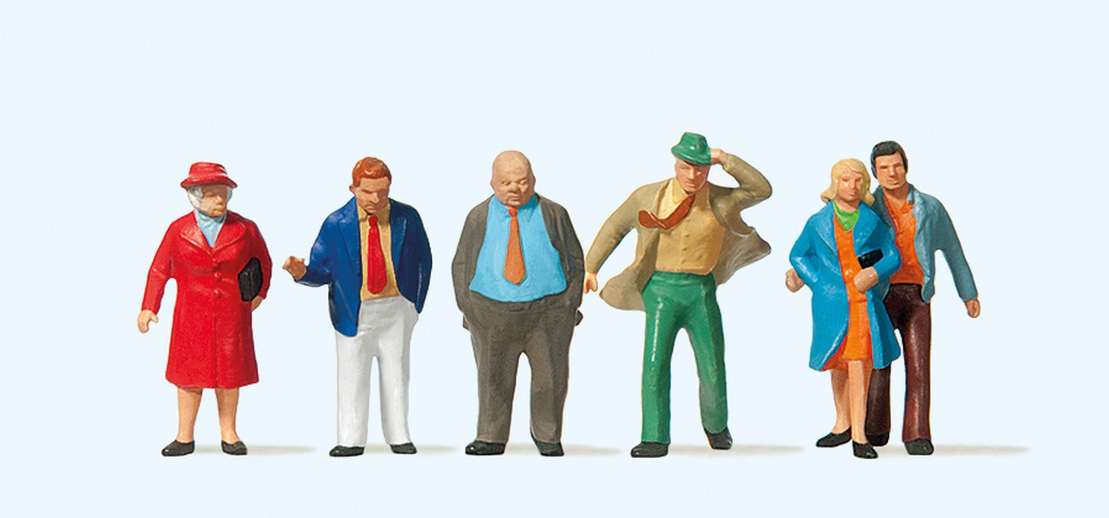 Preiser Sammelfigur Passanten PRE10124, Made in Europe