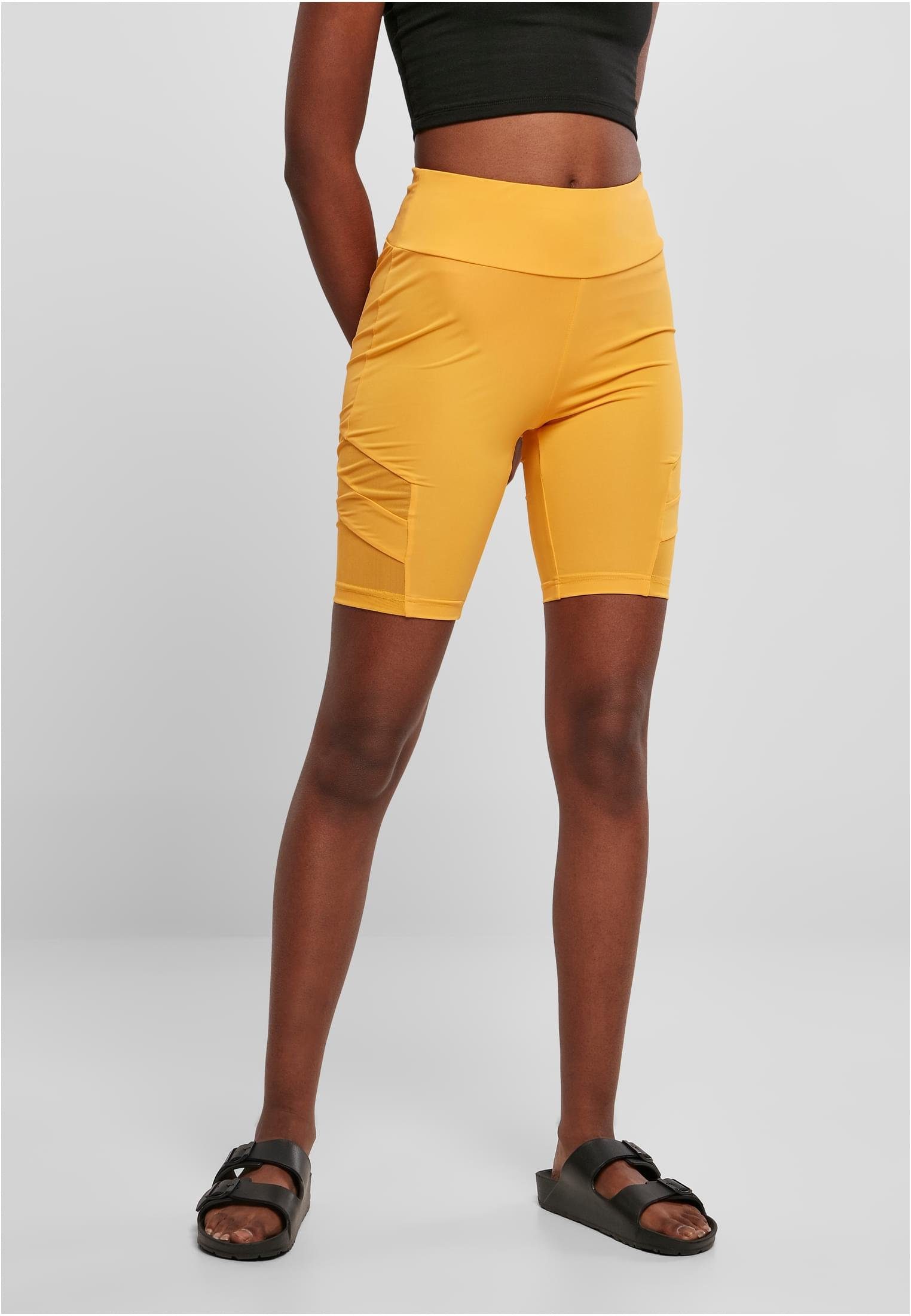 URBAN CLASSICS Stoffhose Damen Ladies High Waist Tech Mesh Cycle Shorts (1-tlg) magicmango | Shorts