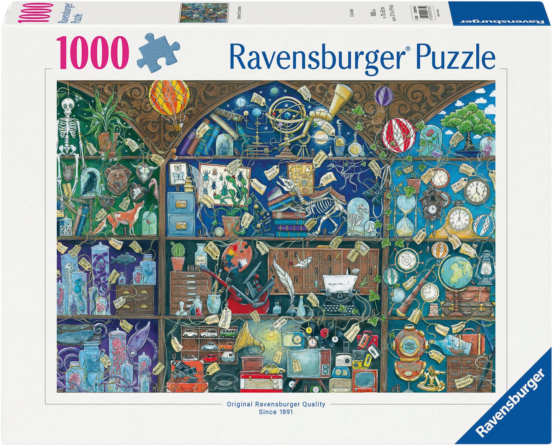 Ravensburger Puzzle Das Kuriositätenkabinett, 1000 Puzzleteile, Made in Ger günstig online kaufen