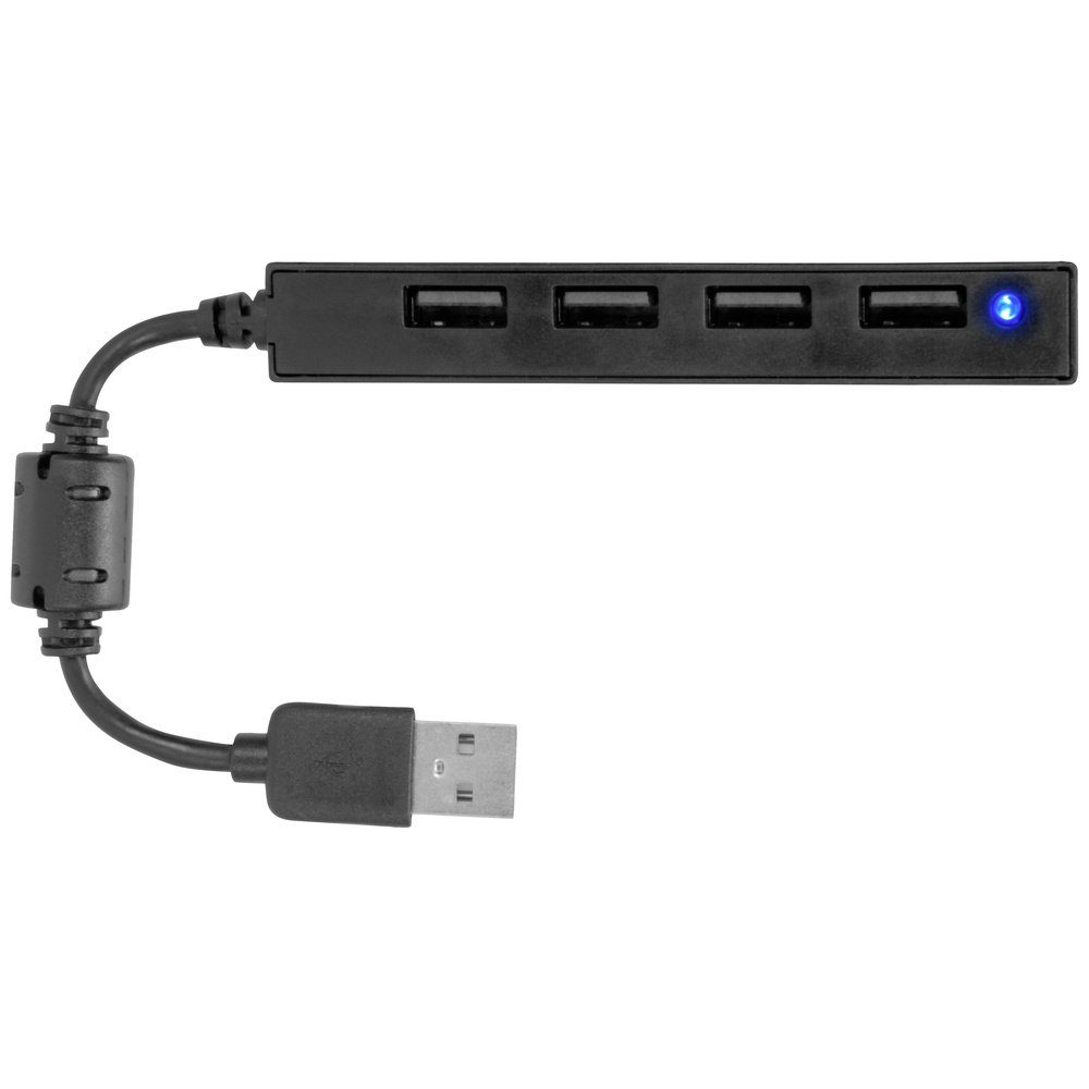 Speedlink USB-Verteiler SpeedLink SL-140000-BK USB-Hub 4 Port USB-A USB 2.0 480 MBit/s Schwar – Bild 2 von 2