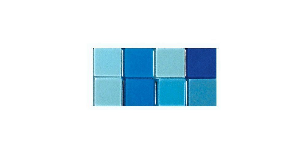 205 St), Azurblau Acrylglassteine Dekoobjekt Stück Quadratisch Mosaik (205 Rayher