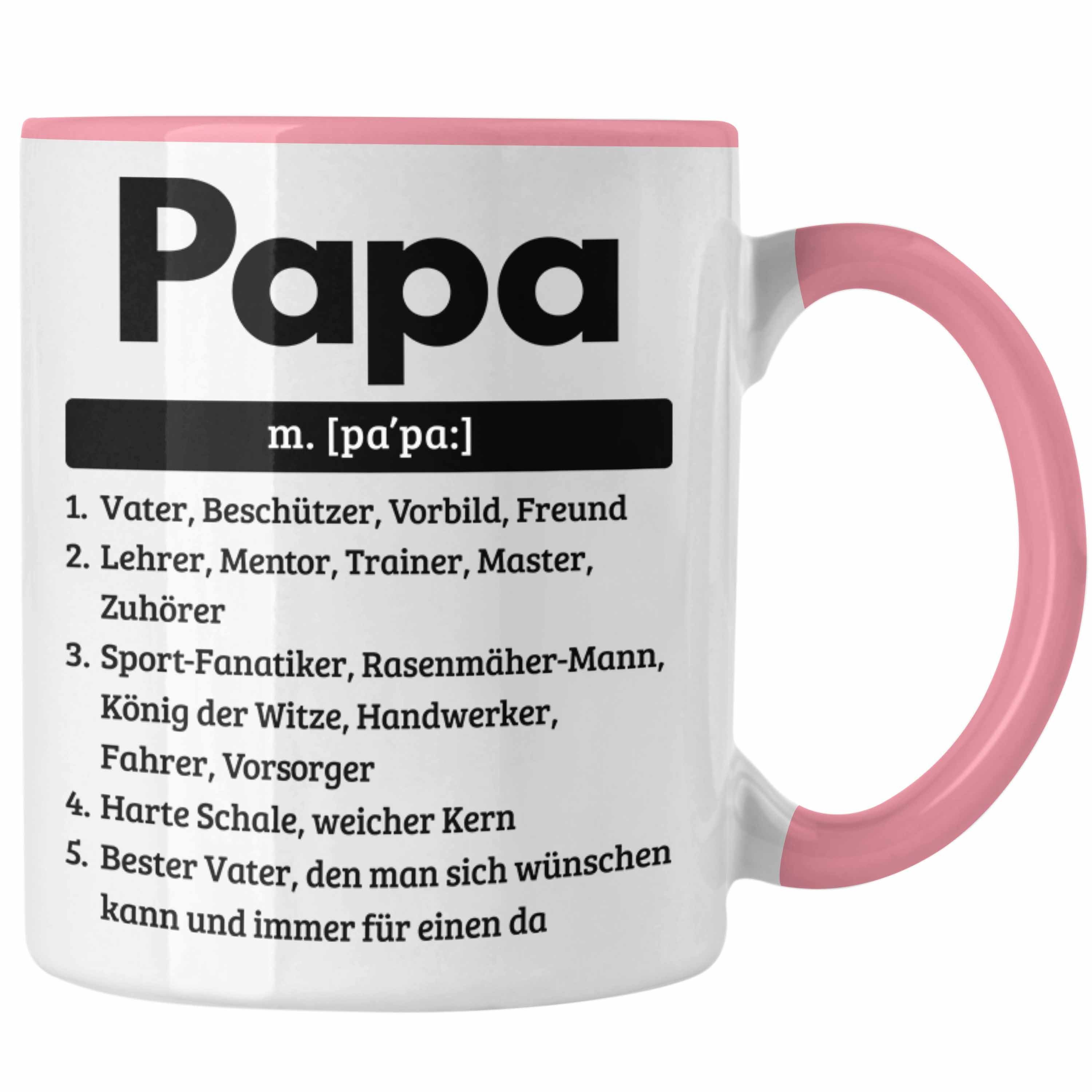 Geschenkidee Pa Definition Spruch Rosa für Tasse Geschenk Trendation für Papa Tasse Vatertag