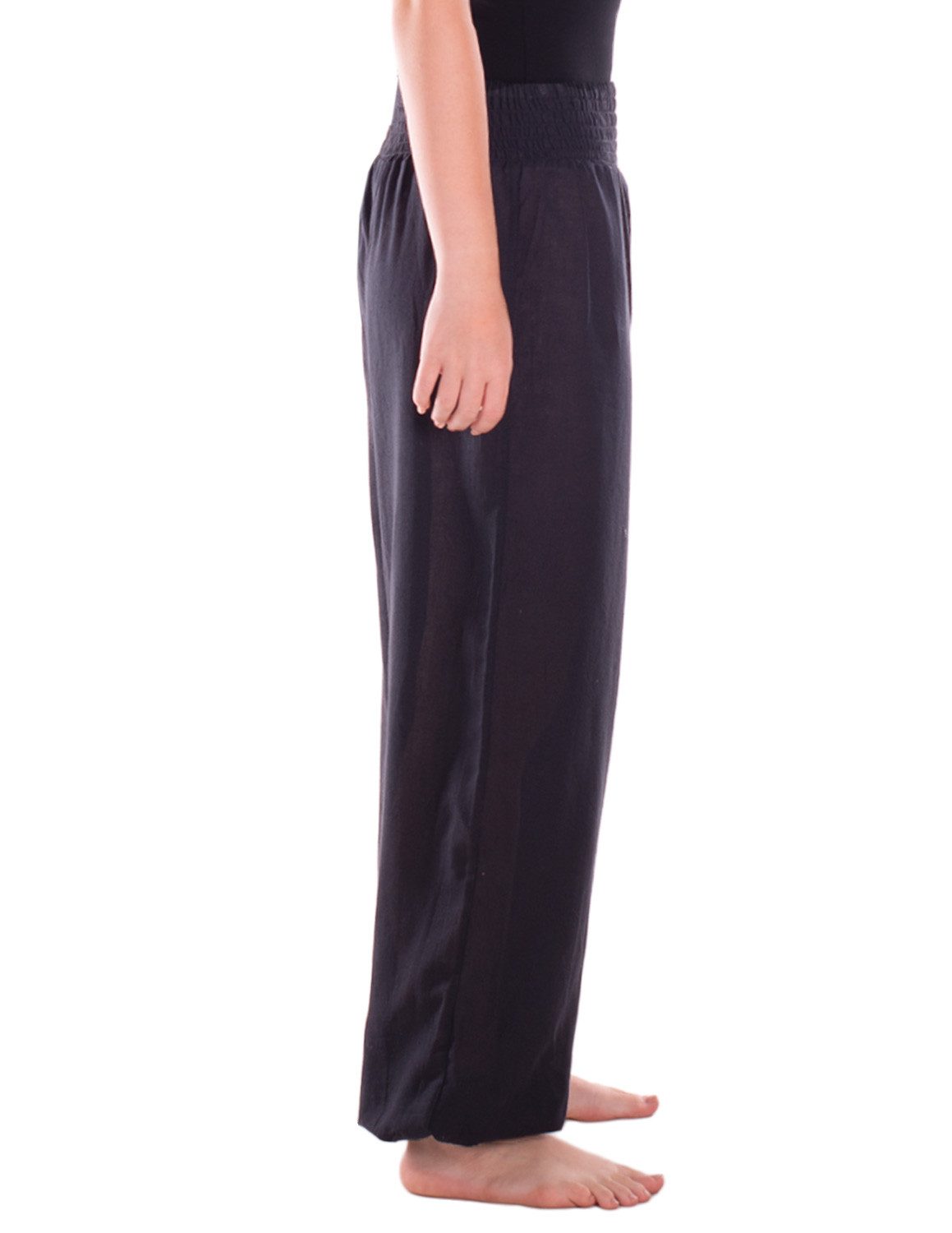 Vishes Haremshose Lange Sommerhose Schlupfhose Einheitsgröße ohne Taschen Hippie, Baggyhose, Yogahose