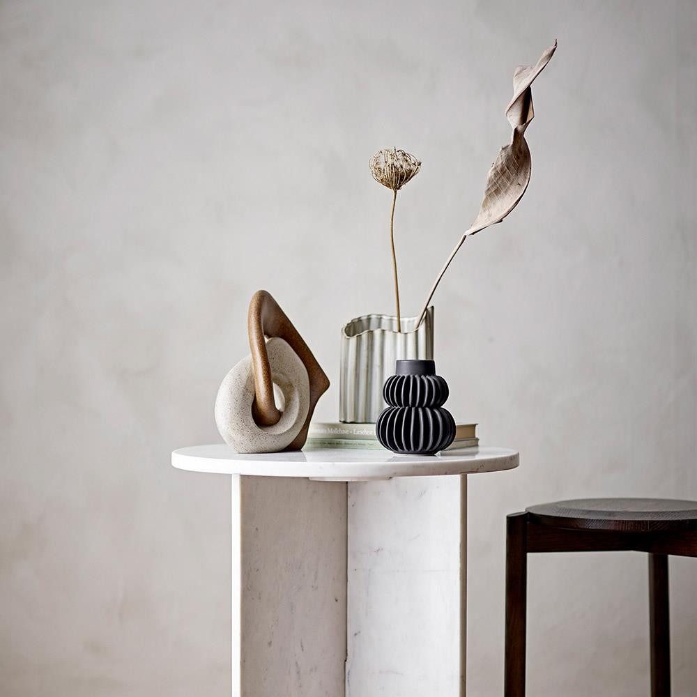 Bloomingville Dekofigur Esad Deko, Braun, Polyresin, L20,5xH21,5xW8 cm, Skulptur, Nordisches Design, Matt, Naturlook, Wohnaccessoire