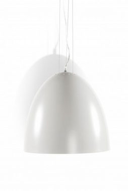 Casa Padrino Pendelleuchte Designer Pendelleuchte aus lackiertem Aluminium, Weiss, Leuchte Lampe